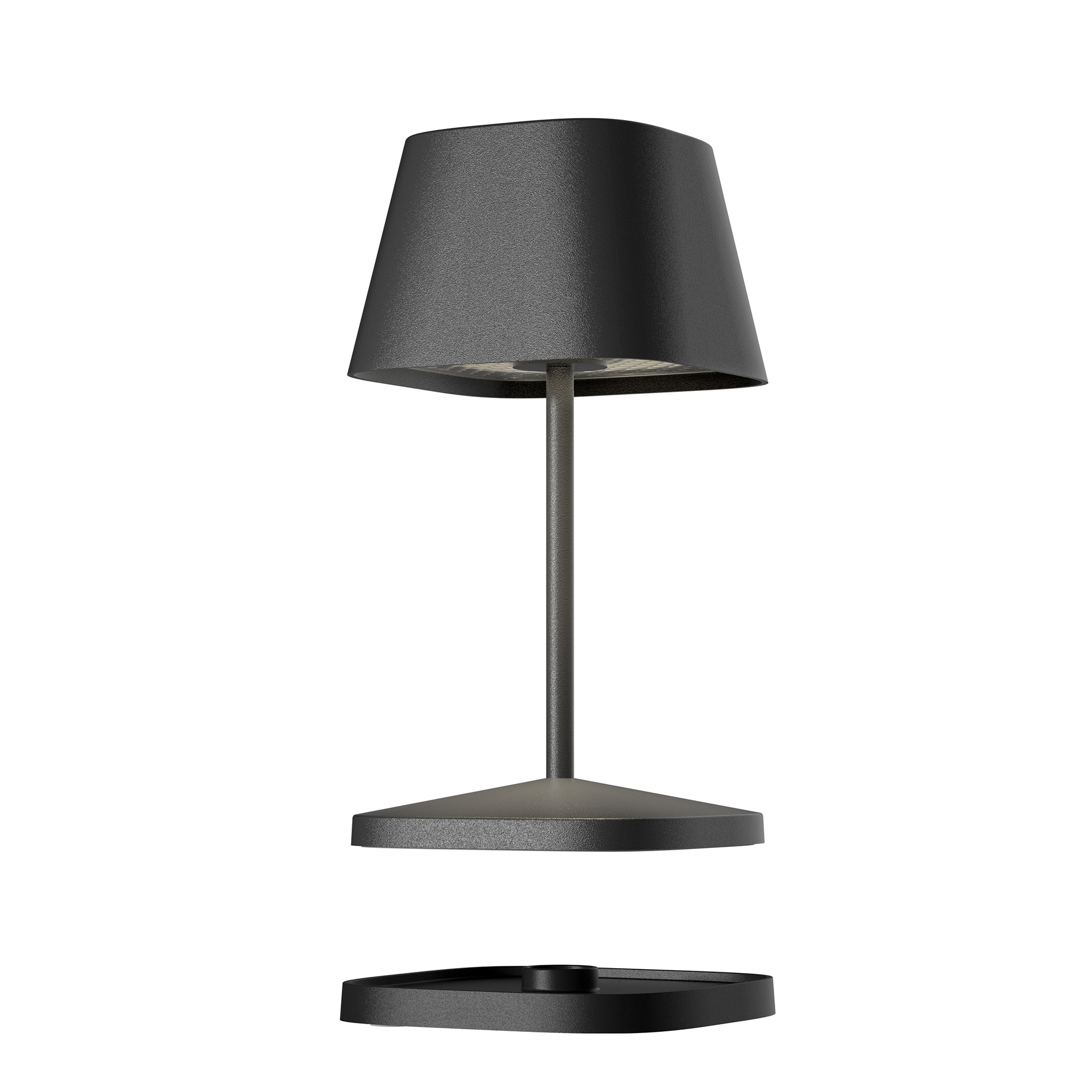VILLEROY & BOCH LED-Tischlampe NEAPEL RC schwarz indoor outdoor fernbedienbar