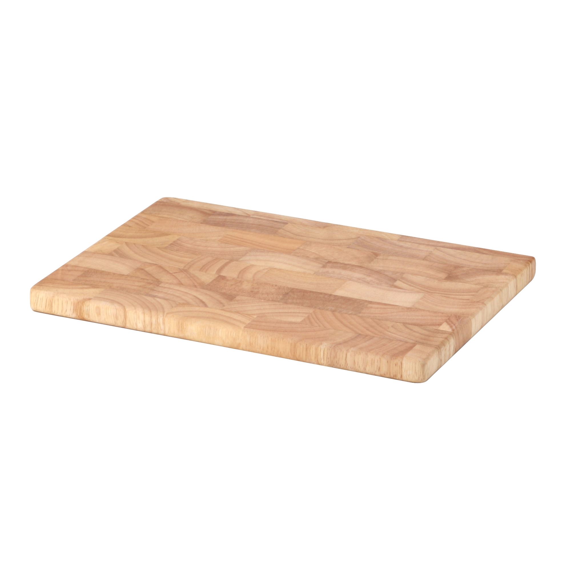 CONTINENTA Schneidebrett / Frühstücksbrett 26 x 18 x 1,5 cm Gummibaum-Stirnholz
