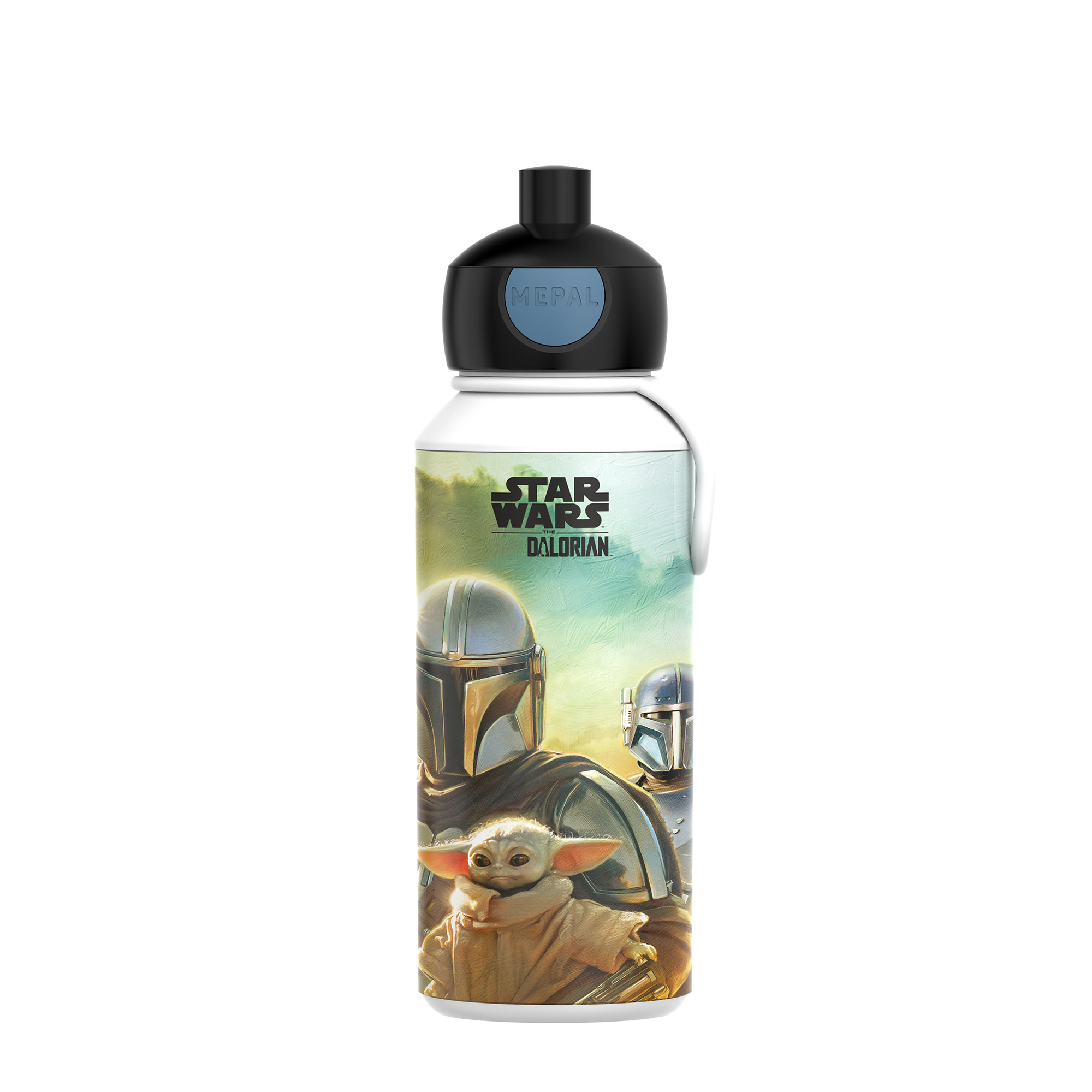 MEPAL Pop-up-Trinkflasche für Kinder CAMPUS 0,4 Liter Motiv Star Wars Mandalorian