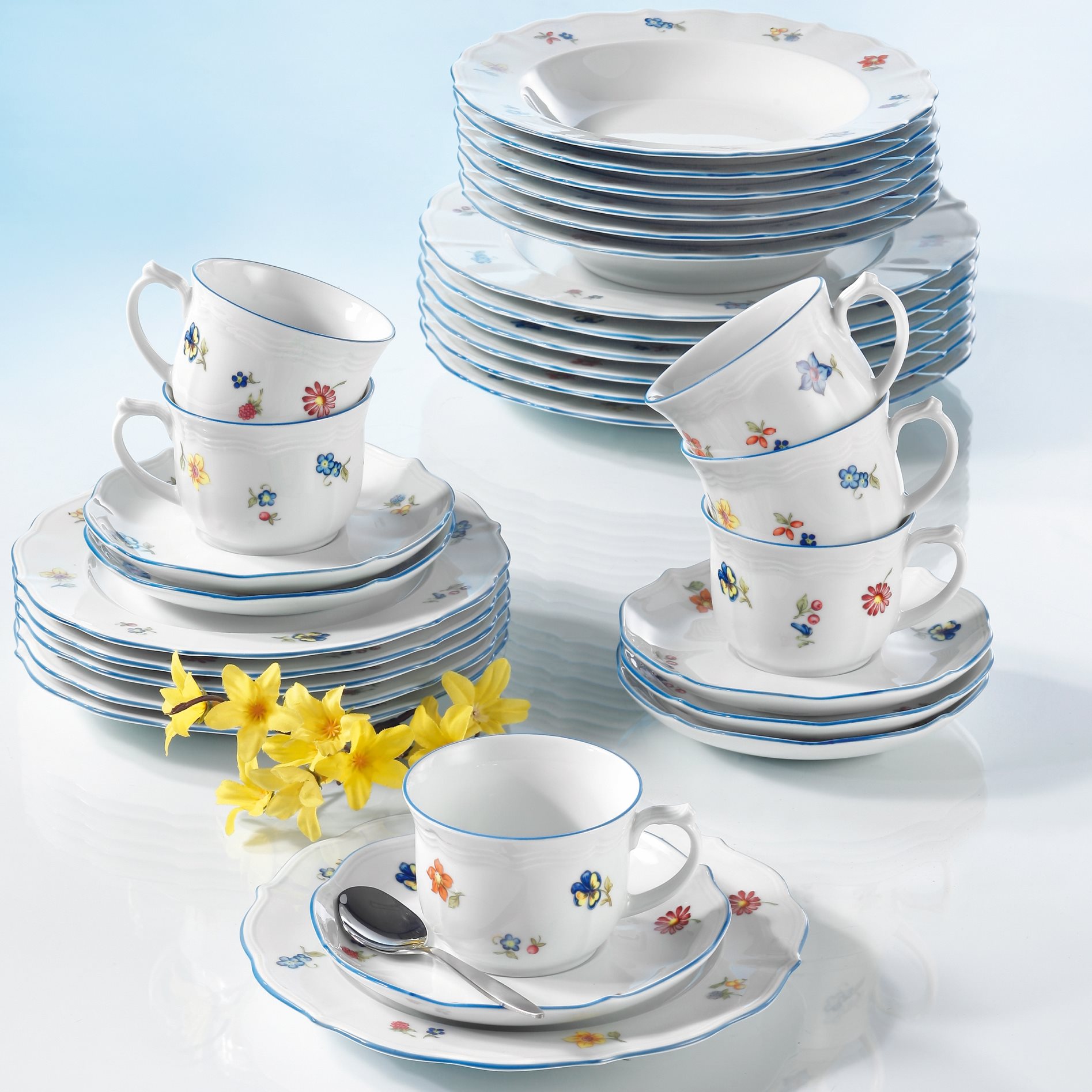 Seltmann Weiden SONATE Nostalgie 34032 Streublume Kombiservice 30 teilig