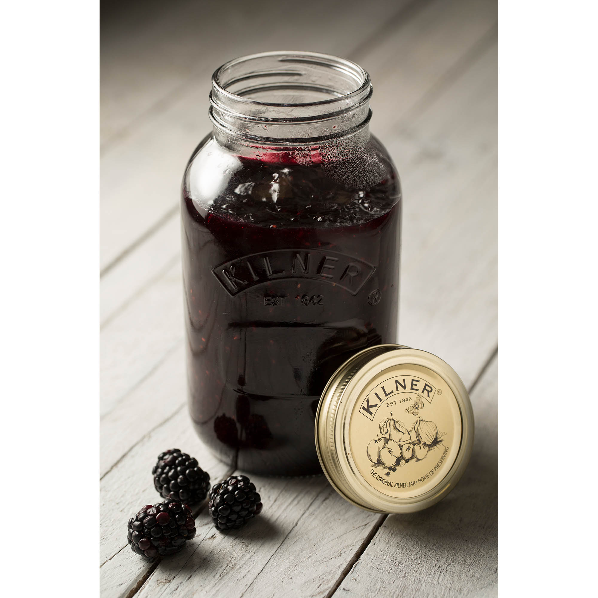 KILNER Einmachglas mit Schraubdeckel 1 Liter Vorratsglas