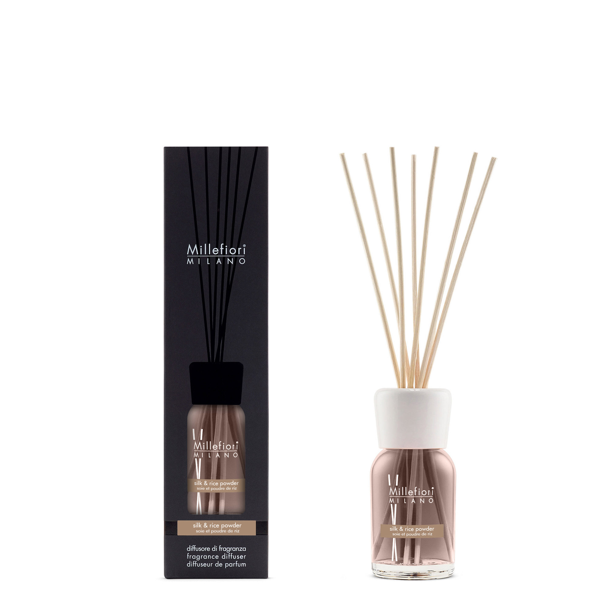MILLEFIORI MILANO Raumduft Diffuser 100 ml SILK & RICE POWDER