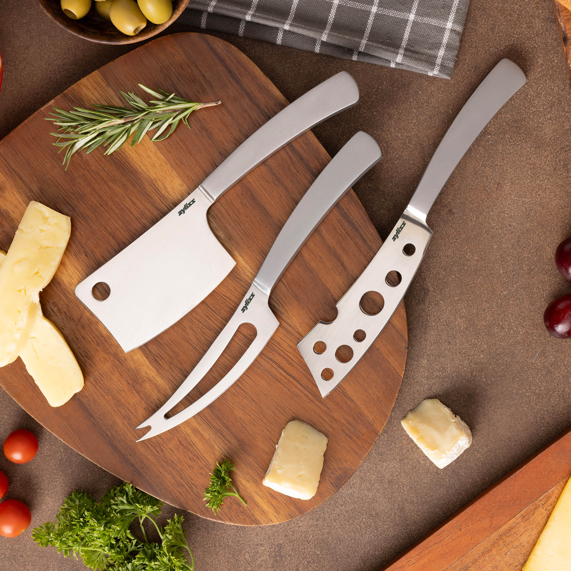 ZYLISS Kollektion SIGNATURE Käsemesser-Set 3-teilig Edelstahl