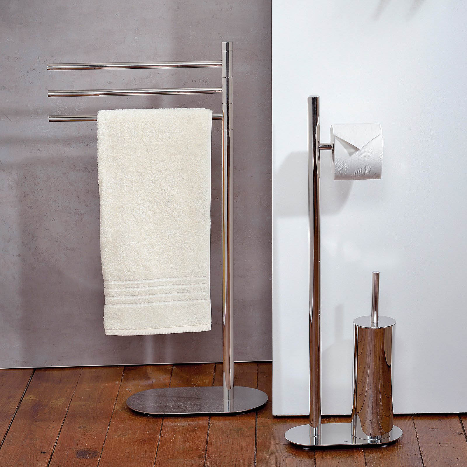 KELA Toilettengarnitur Toilettenbutler LUCIDO aus Edelstahl 76,5 cm hoch