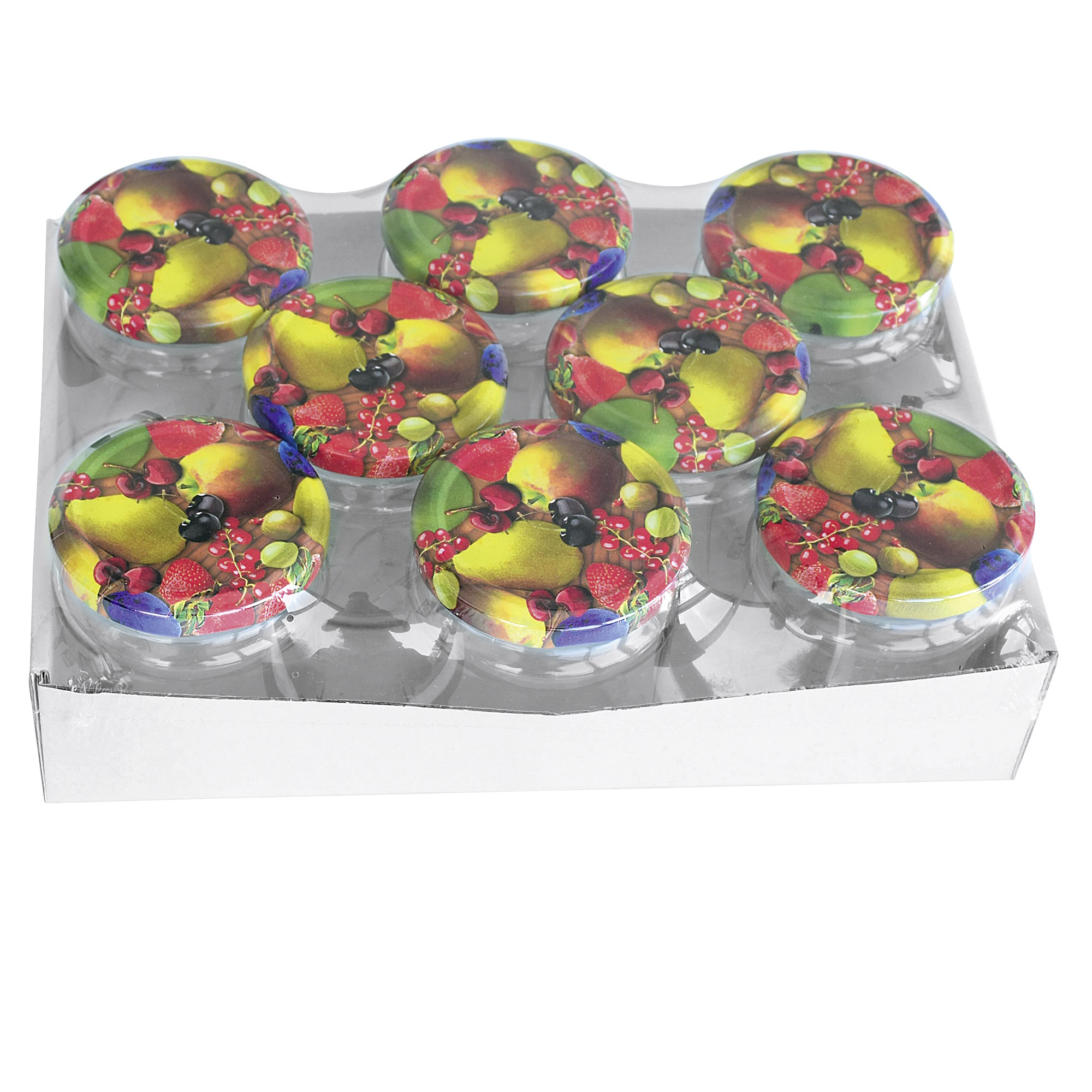 EMSY Einmachglas mit Schraubdeckel 0,212 Liter Schraubdeckelglas 8 Stück im SET