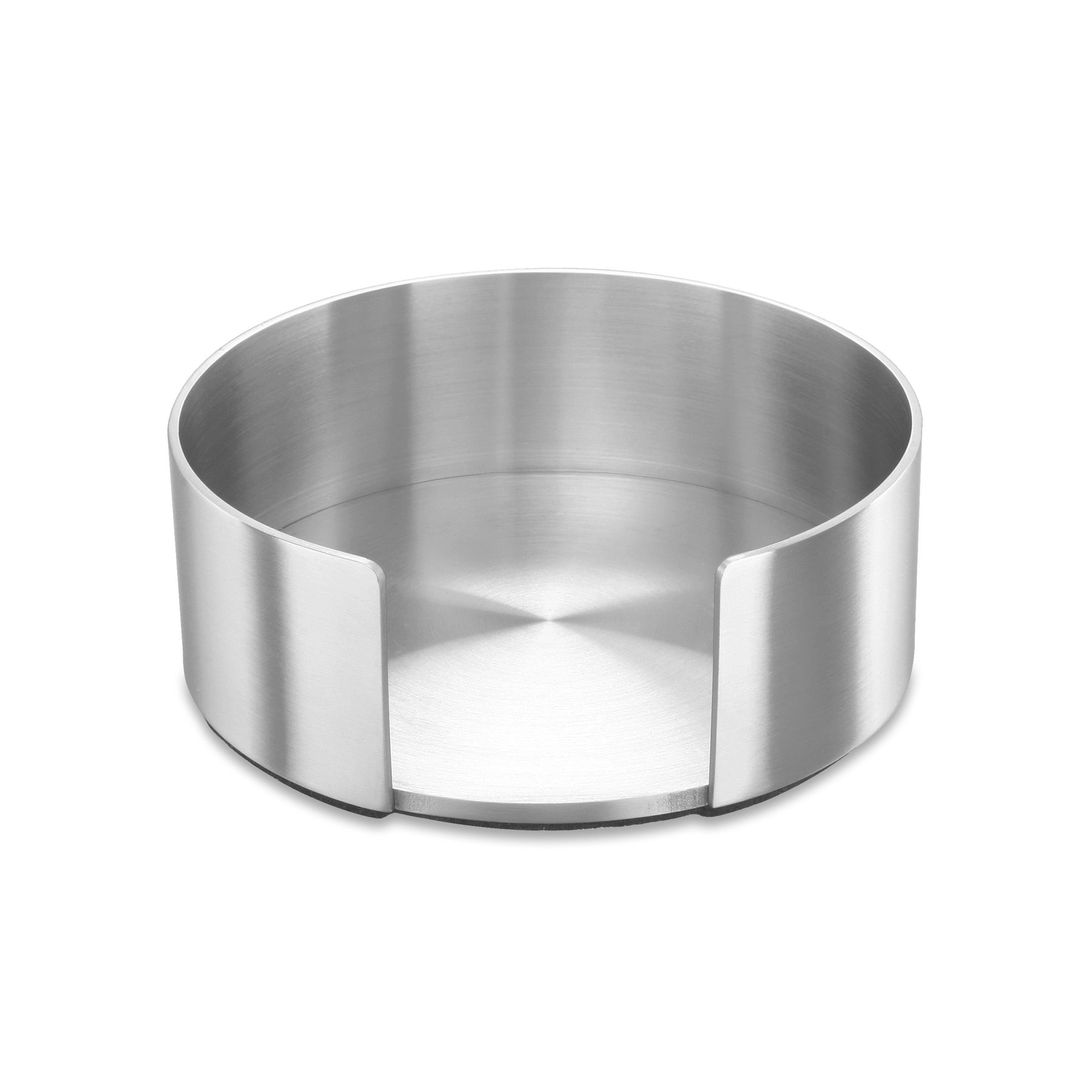 ZACK VETRO glass coaster with silicone holder