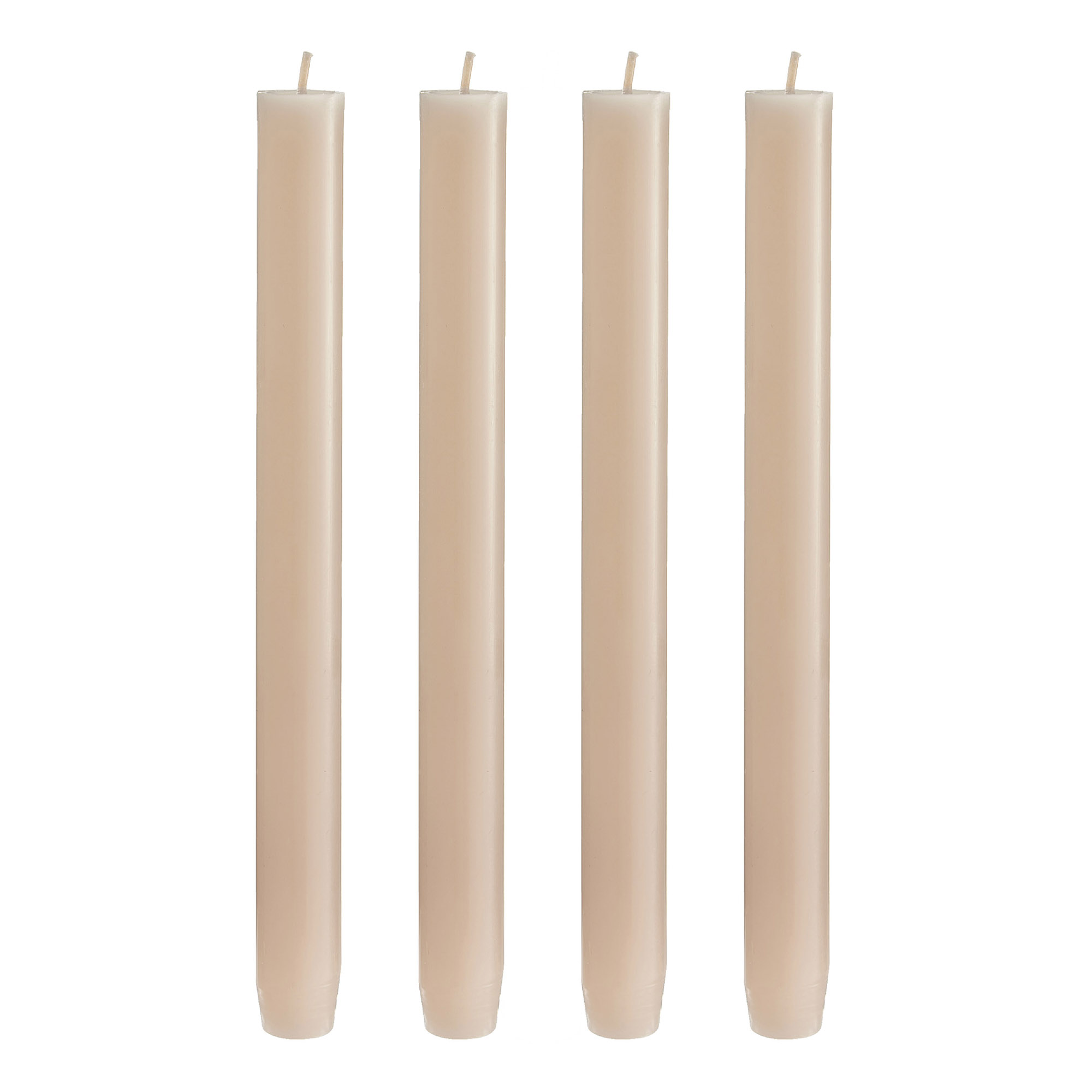 ENGELS KERZEN 4er-Set ORIGINAL STABKERZEN 24 cm mandel