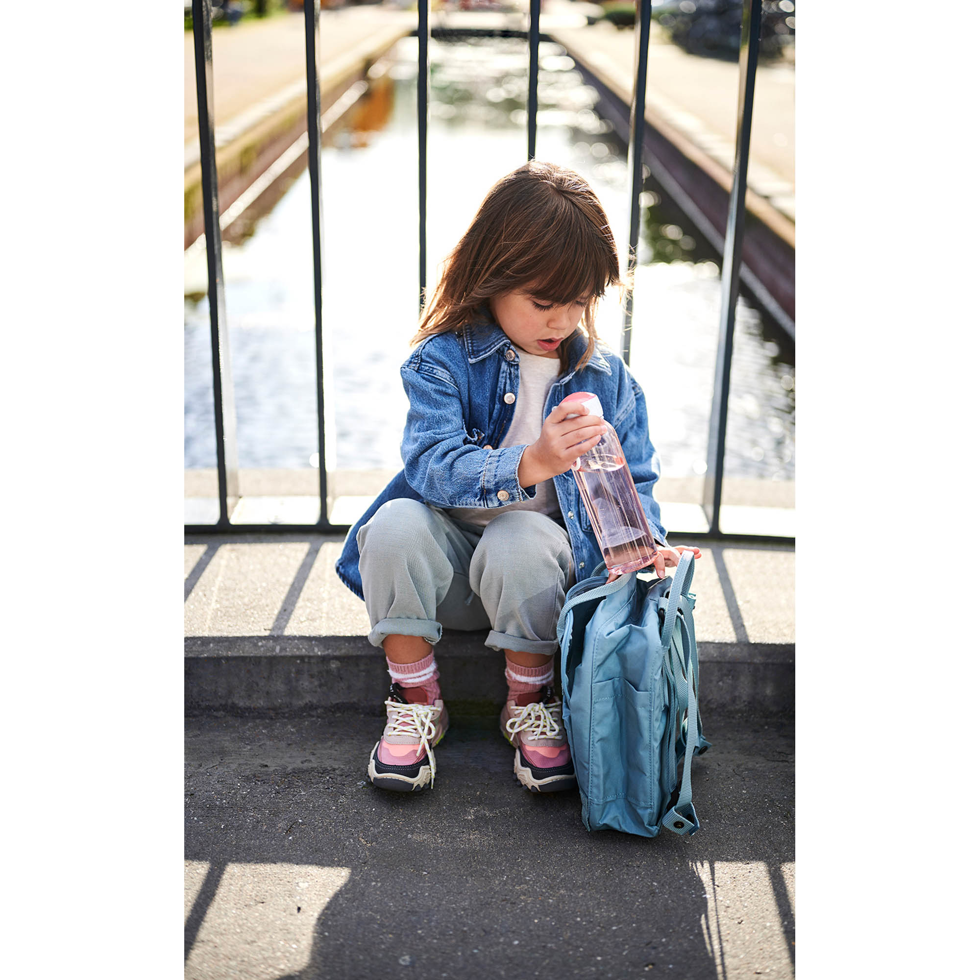 MEPAL CAMPUS 0.5-litre pop-up water bottle, transparent pink