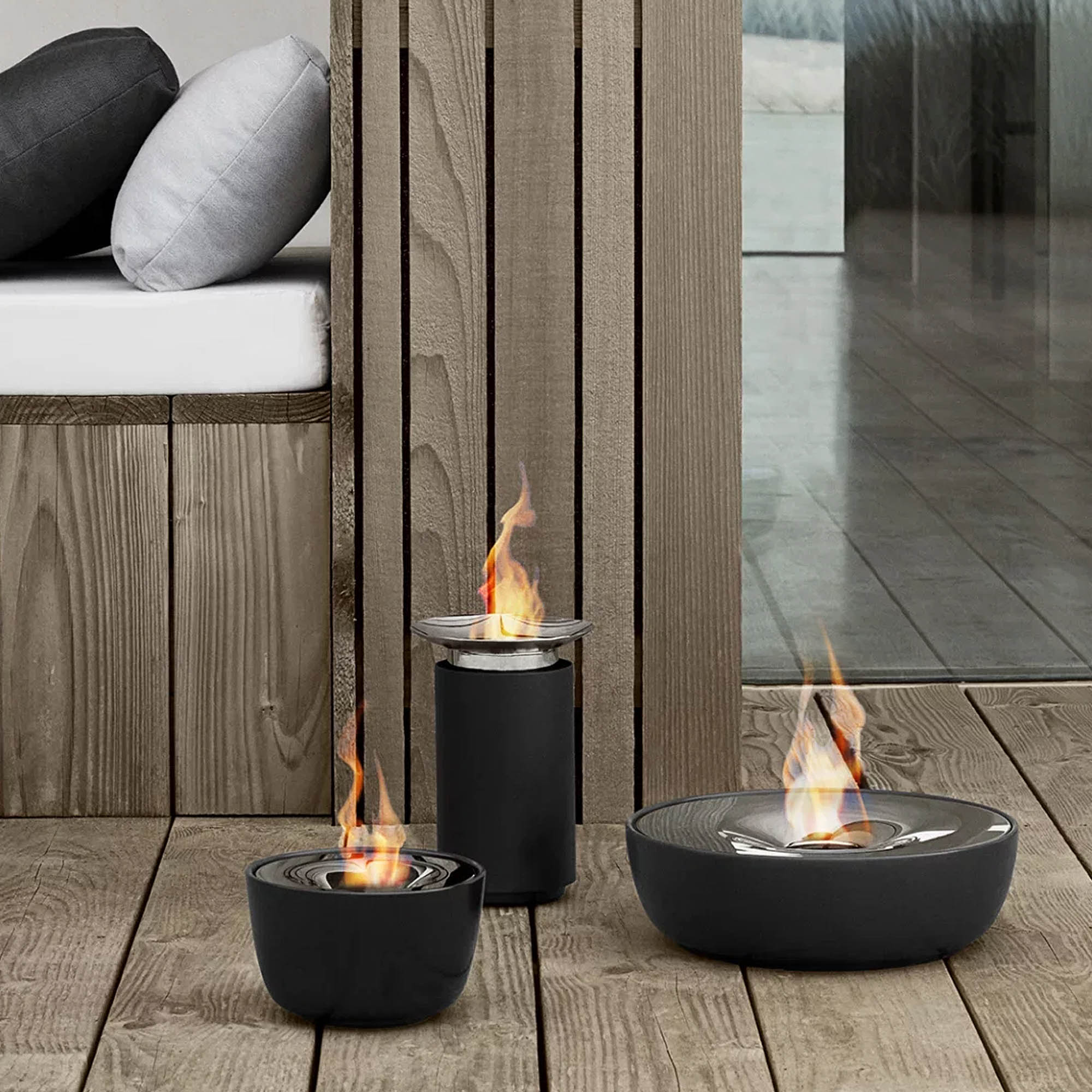 BLOMUS Gel-Feuerstelle FUOCO 32,5 cm mit Löscher