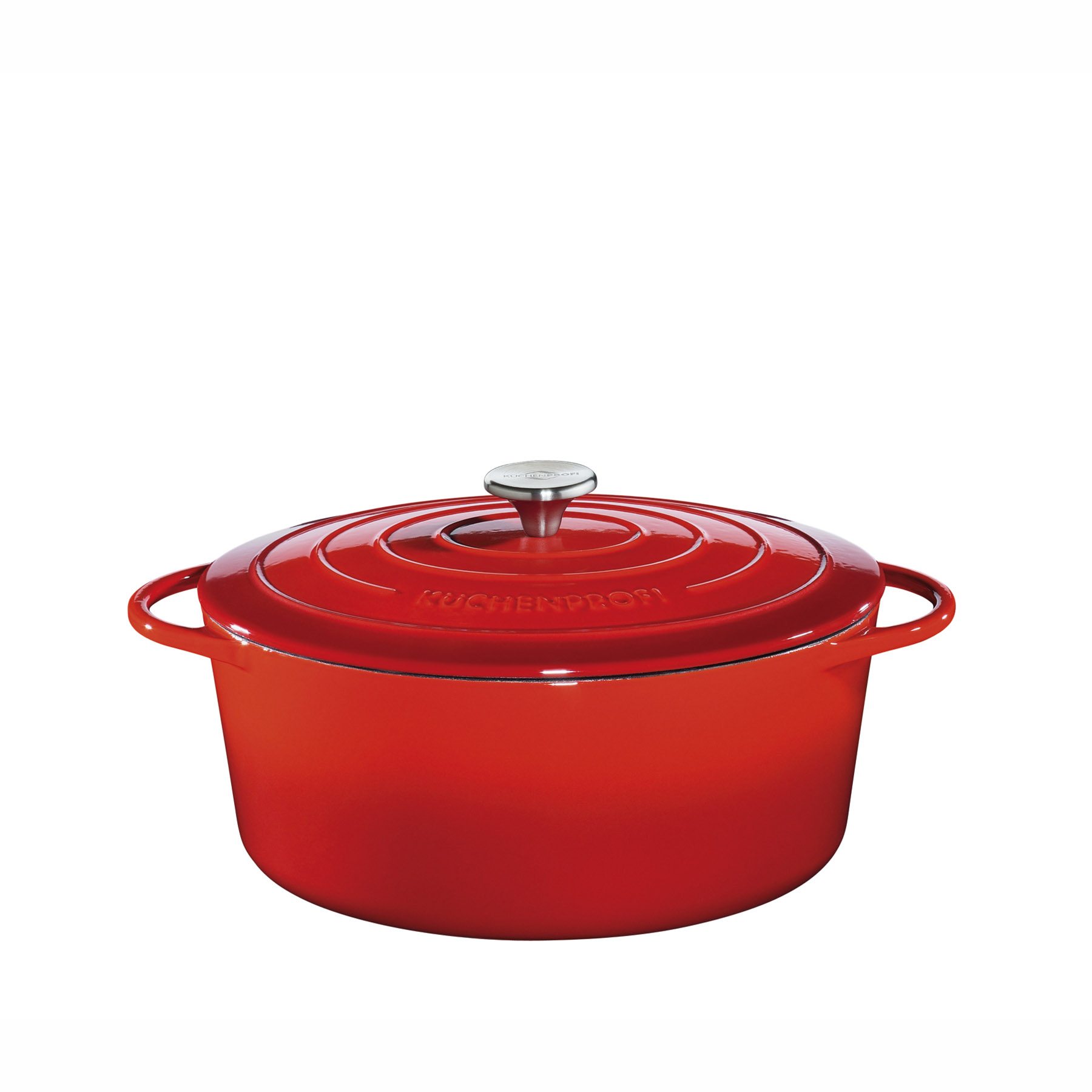 KÜCHENPROFI Bräter PROVENCE Oval 33 cm ROT 7 Liter