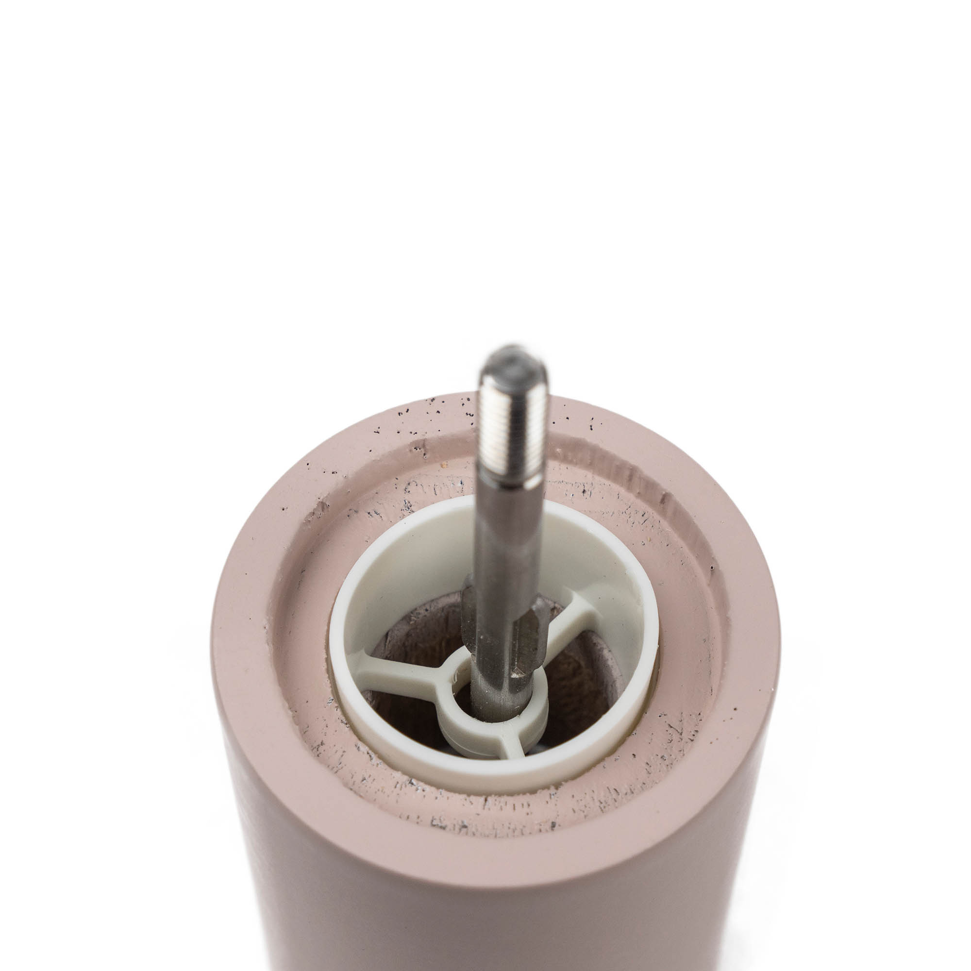 PEUGEOT BOREAL 12 cm beechwood salt mill in blossom pink with ZIRLION grinding mechanism