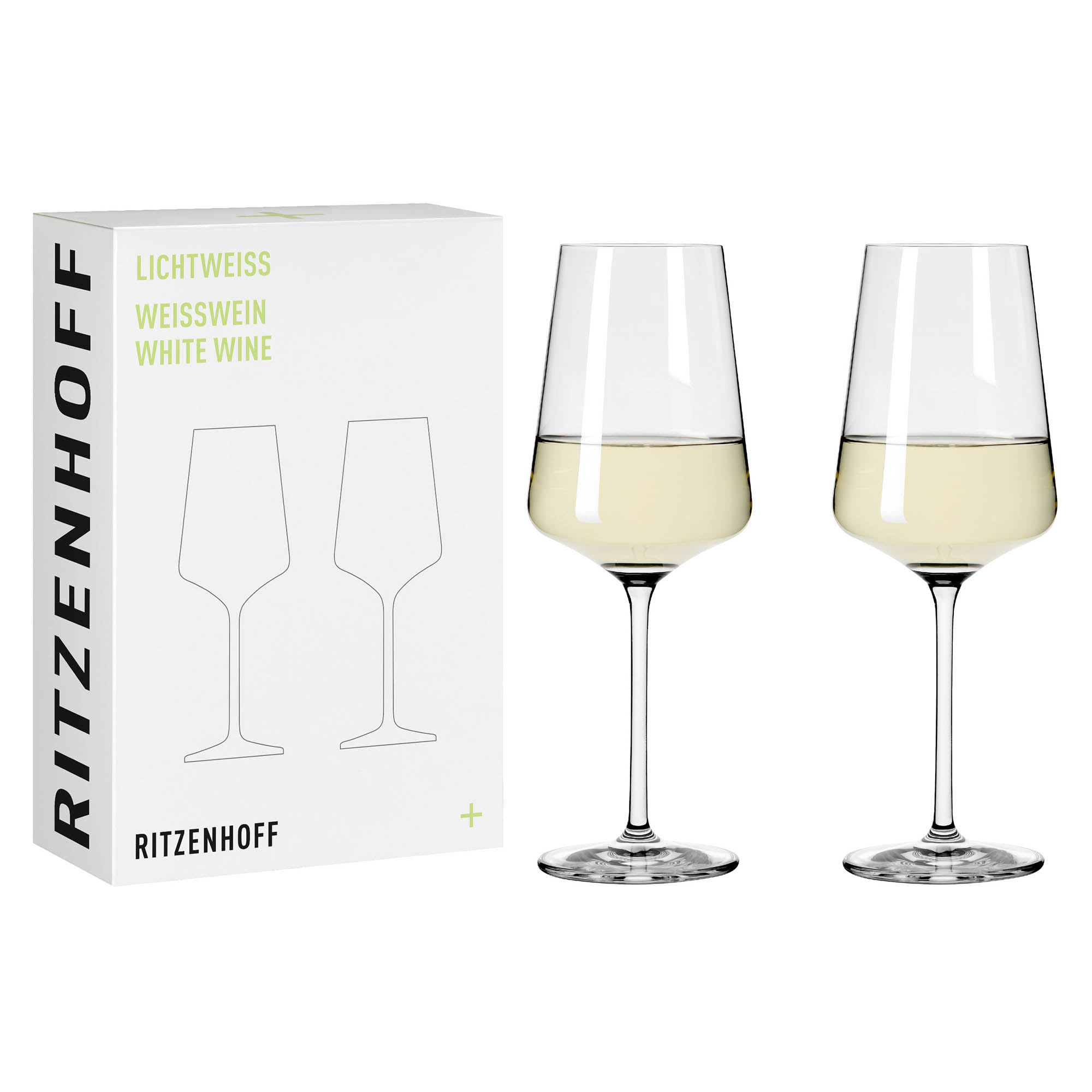 RITZENHOFF 2er-Set Weißweinglas LICHTWEISS JULIE #1 Inhalt je 400 ml