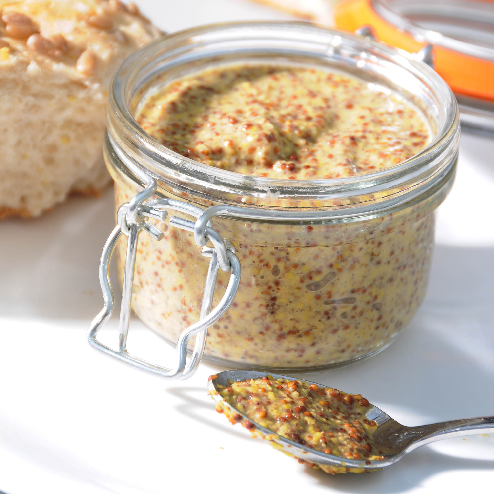 KILNER round swing-top jar, 0.125 litre, storage jar, spice jar