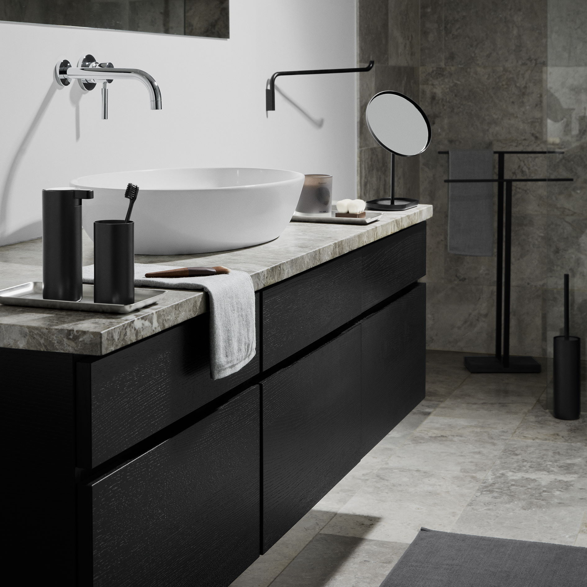 BLOMUS Pure Spa wall hook towel hook MODO black