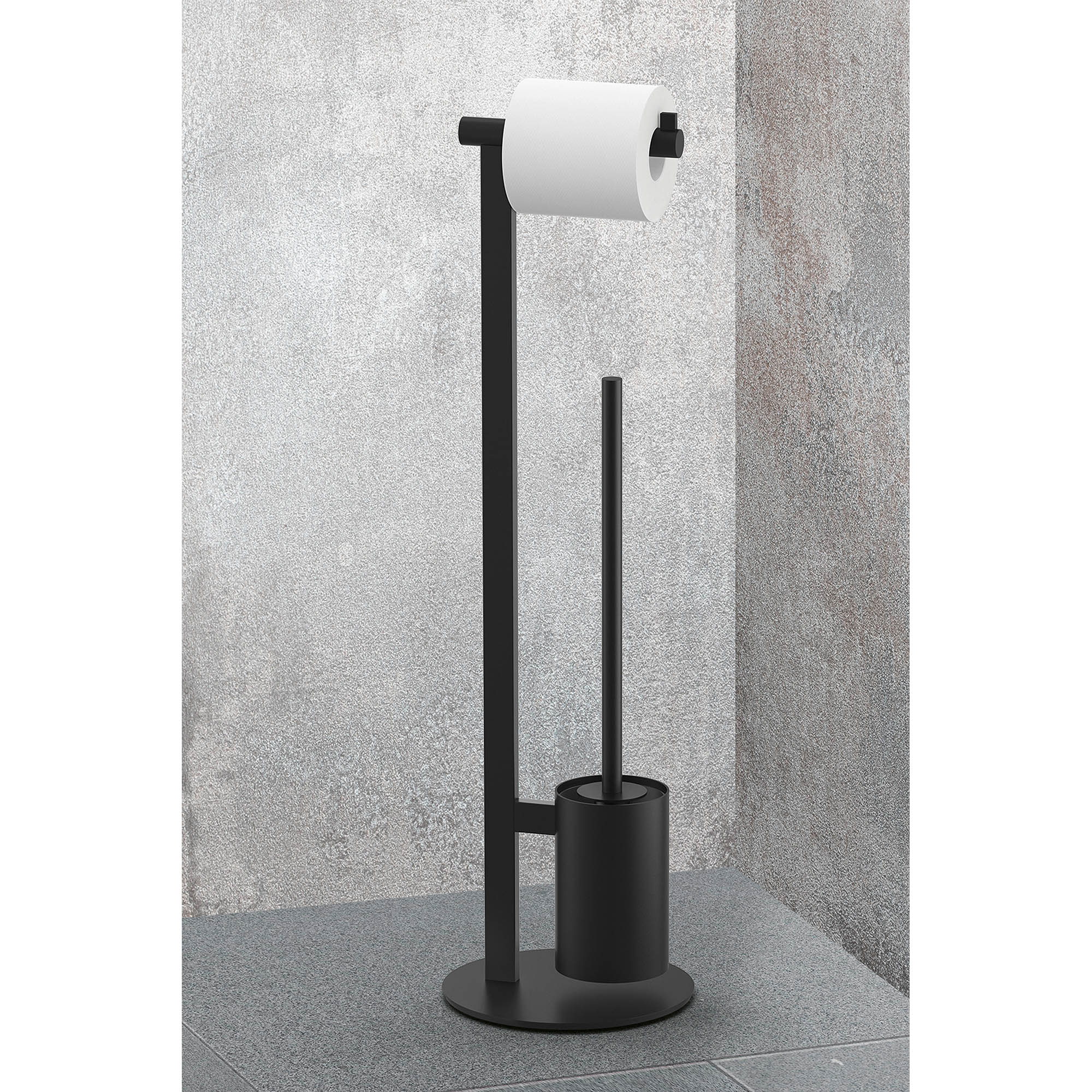 ZACK replacement brush handle for toilet brush / butler SCALA stainless steel black