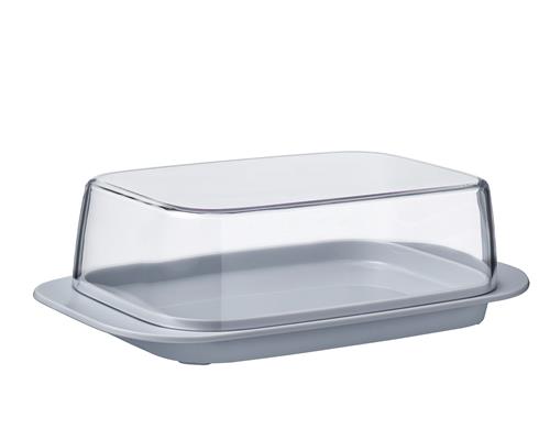 MEPAL Butterdose für 250 g-Stücke grau mit transparentem Deckel