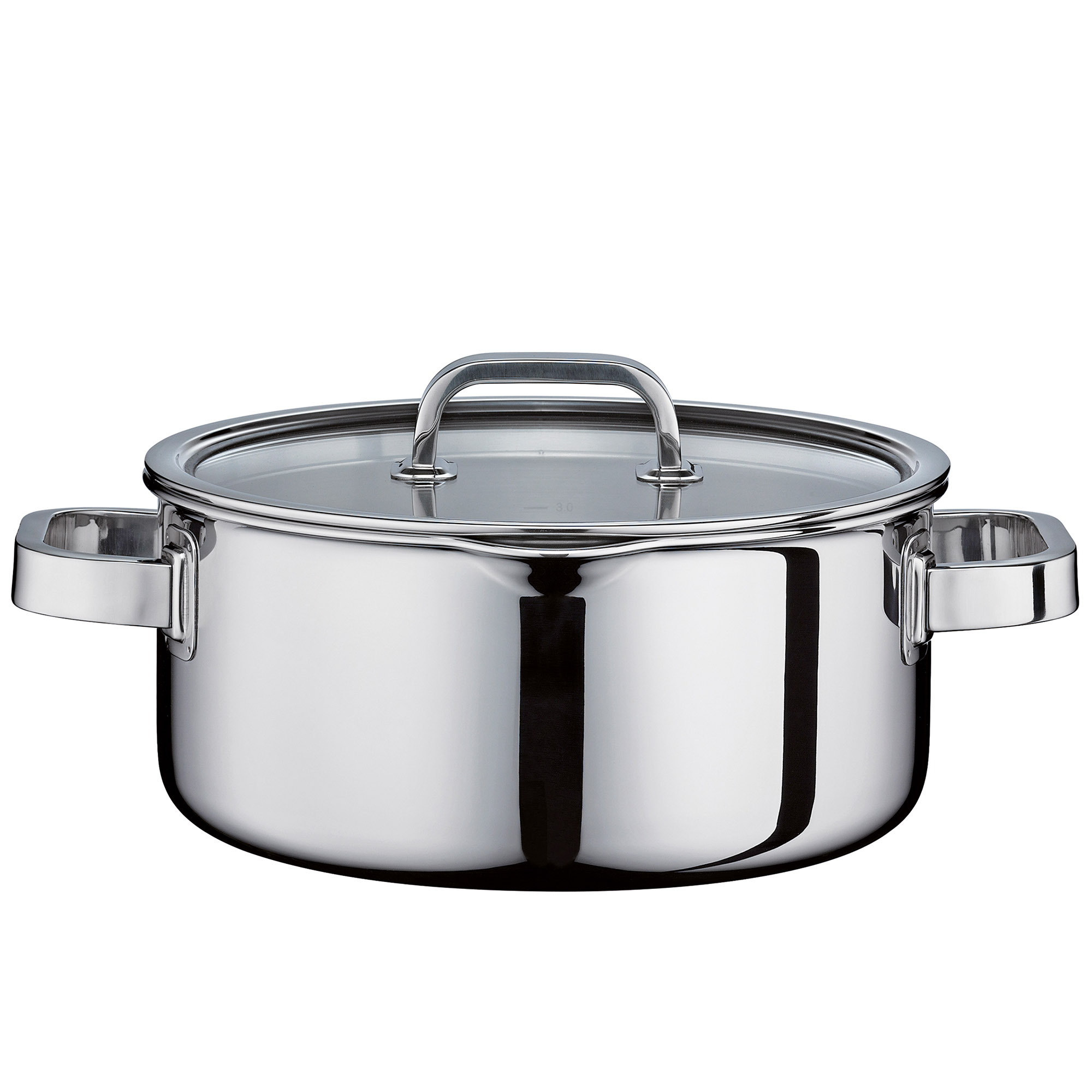 SPRING Bratentopf FINESSE2+ mit Glasdeckel 24 cm 4,7 Liter INDUKTION