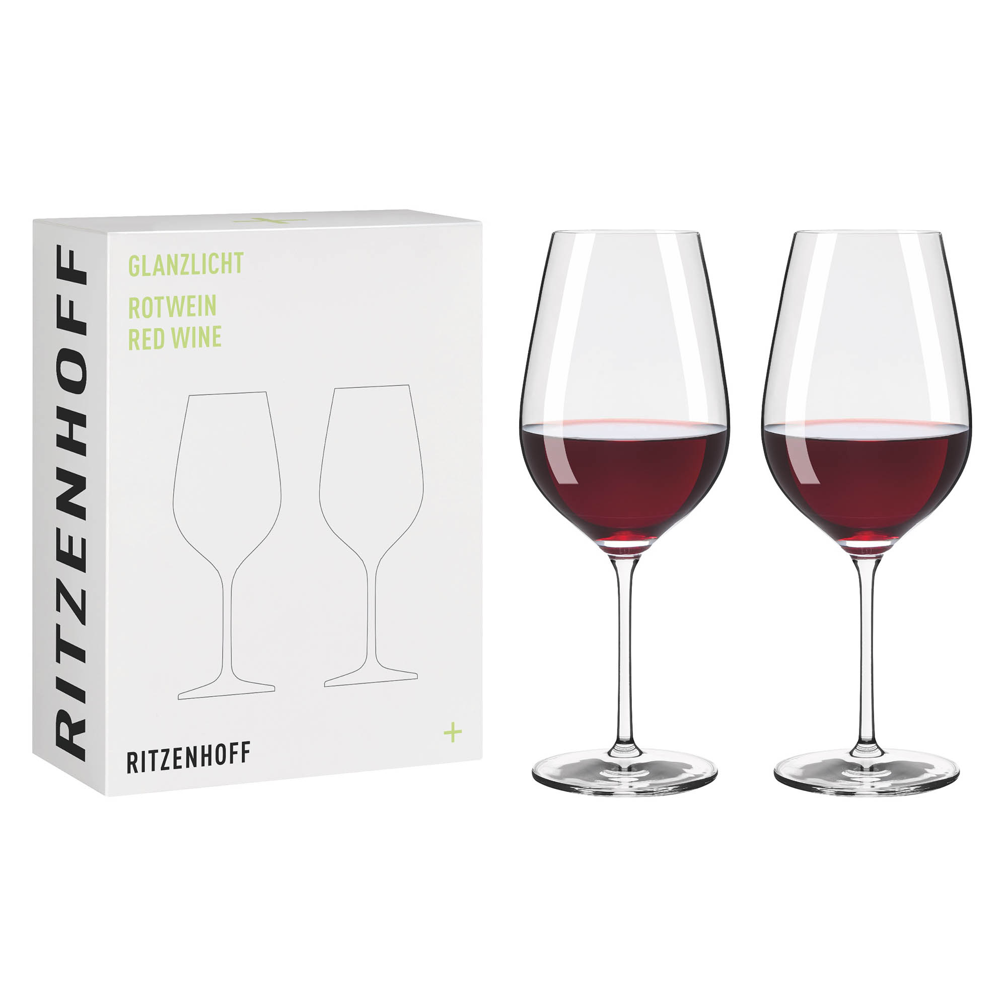 RITZENHOFF 2er-Set Rotweinglas GLANZLICHT Inhalt je 609 ml