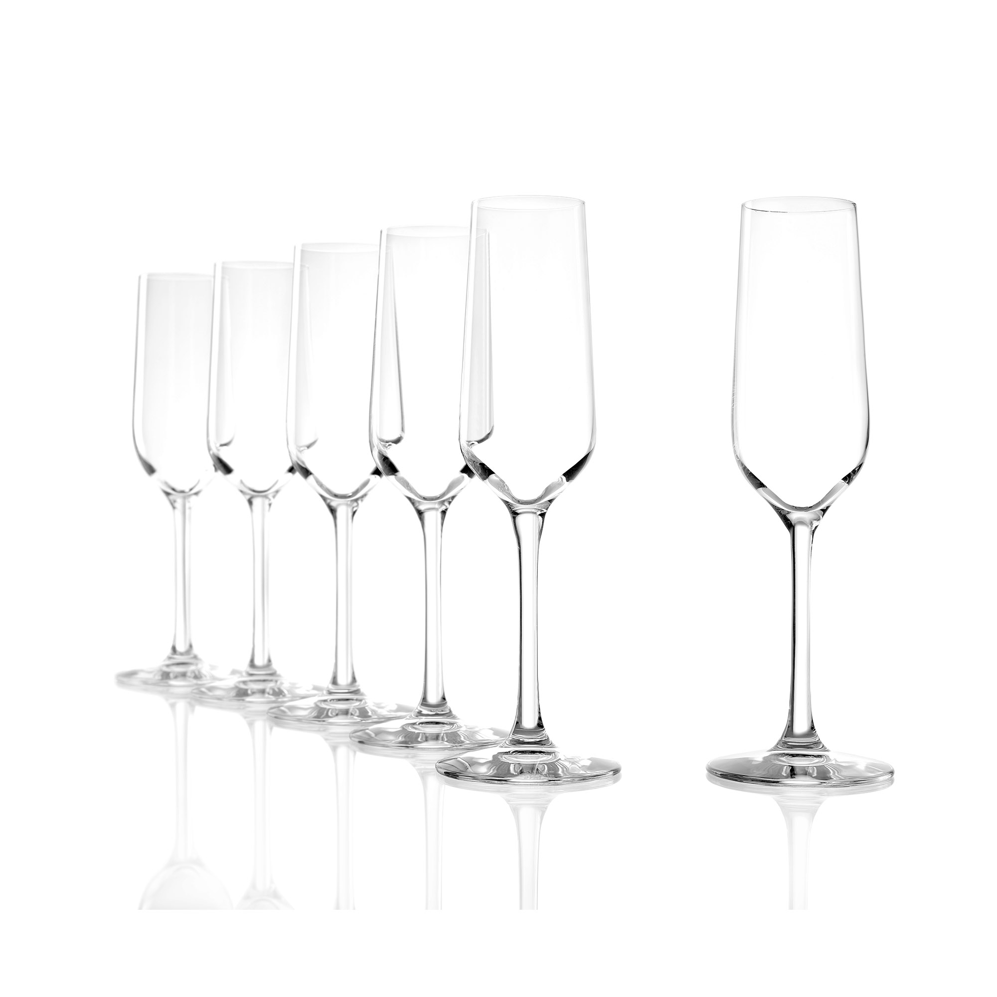 STÖLZLE LAUSITZ Serie REVOLUTION Sektkelch 6 Stück geeicht 0,1 l Füllstrich