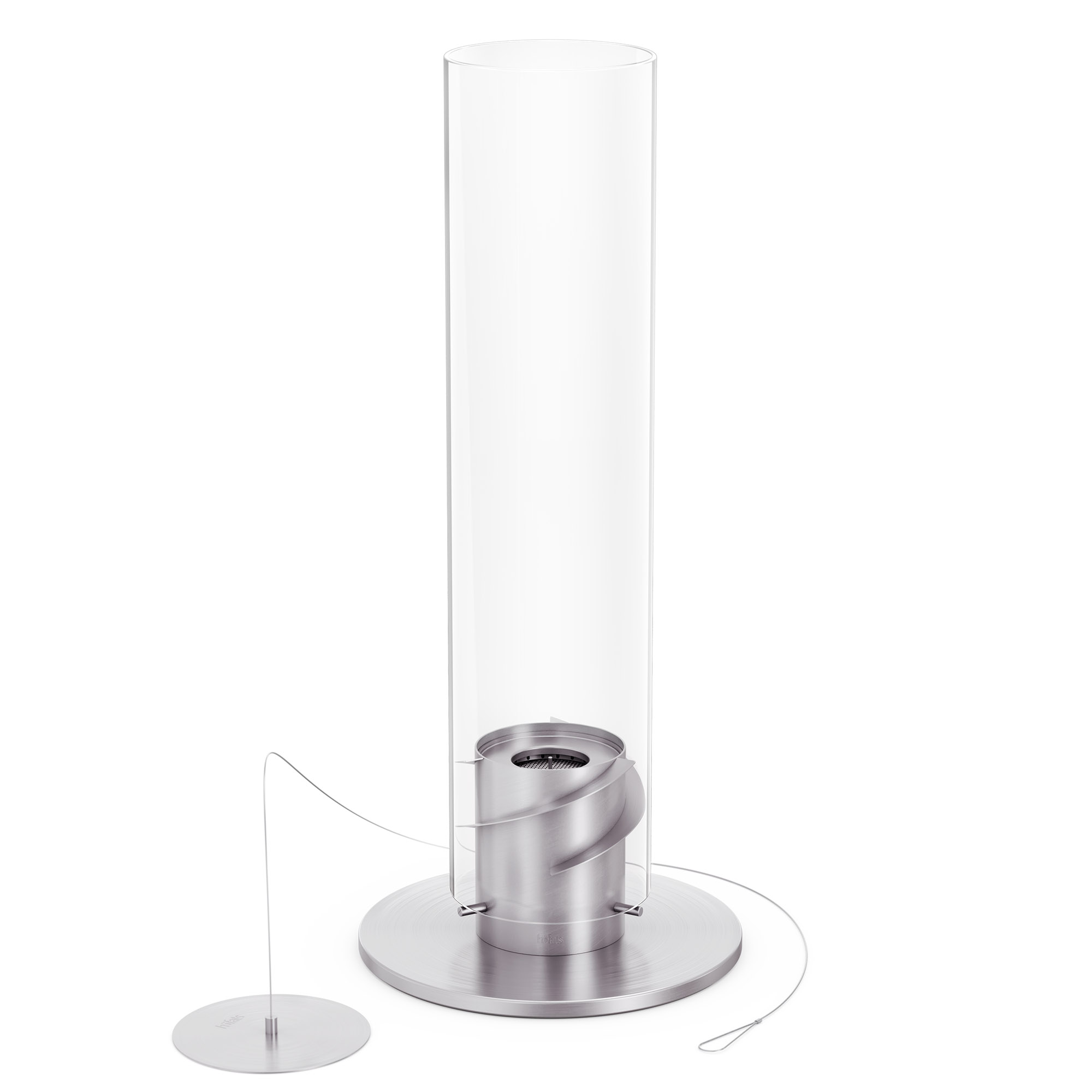 HÖFATS Tischfeuer SPIN classic 1200 mit Bio-Burner silber