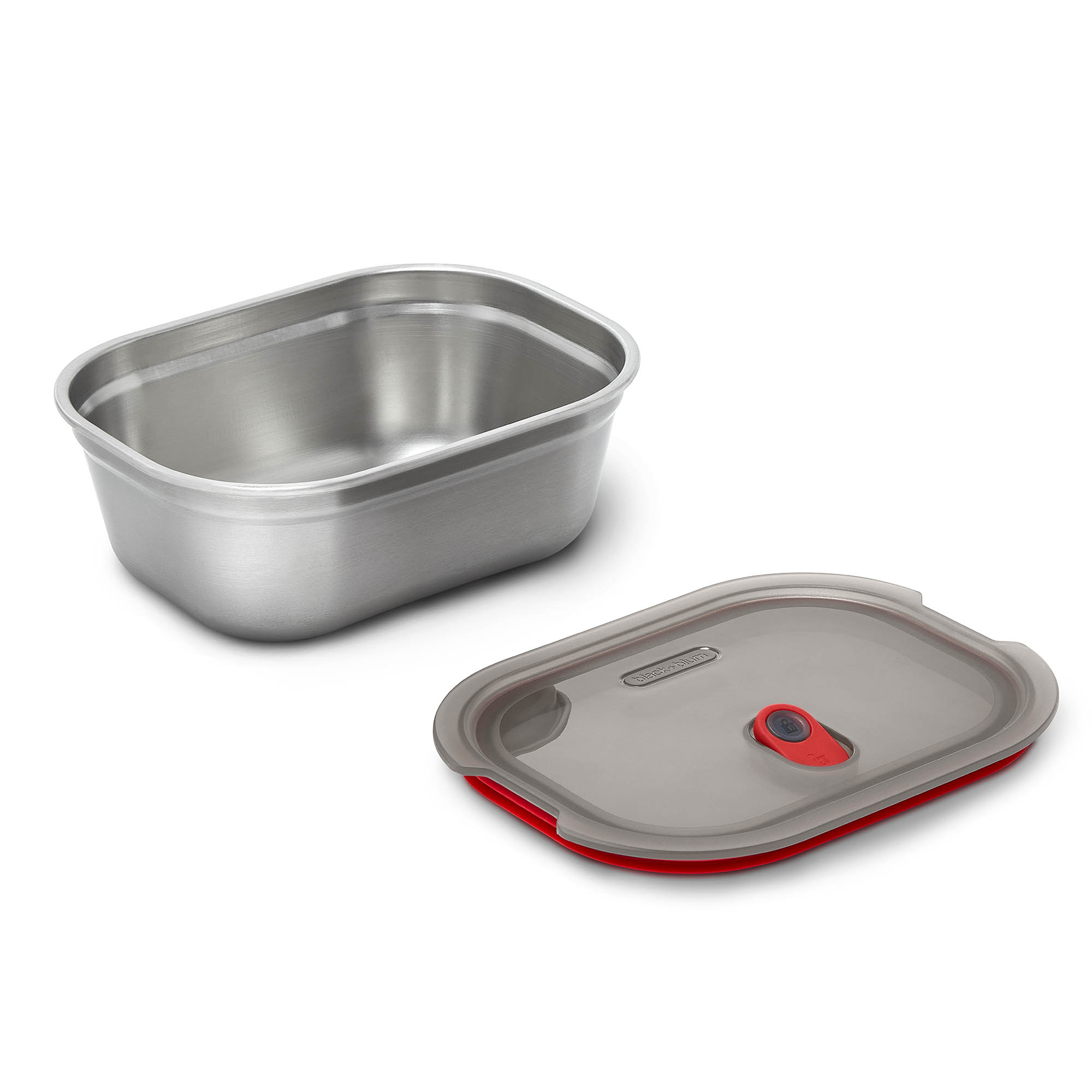 BLACK+BLUM Multifunctional Lunchbox, Stainless Steel, Large, 20.5 x 16 x 7.6 cm, 1.2 litres