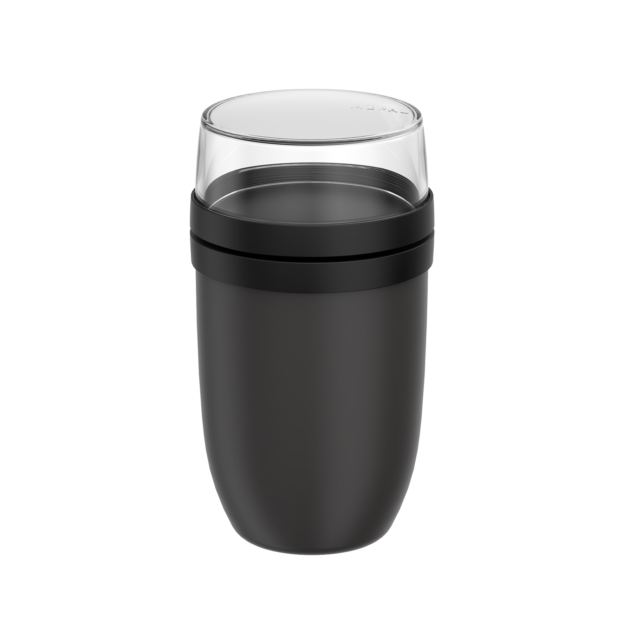 MEPAL Lunchpot ELLIPSE XL Snackbox mit 2 Behältern 750 + 300 ml nordic black
