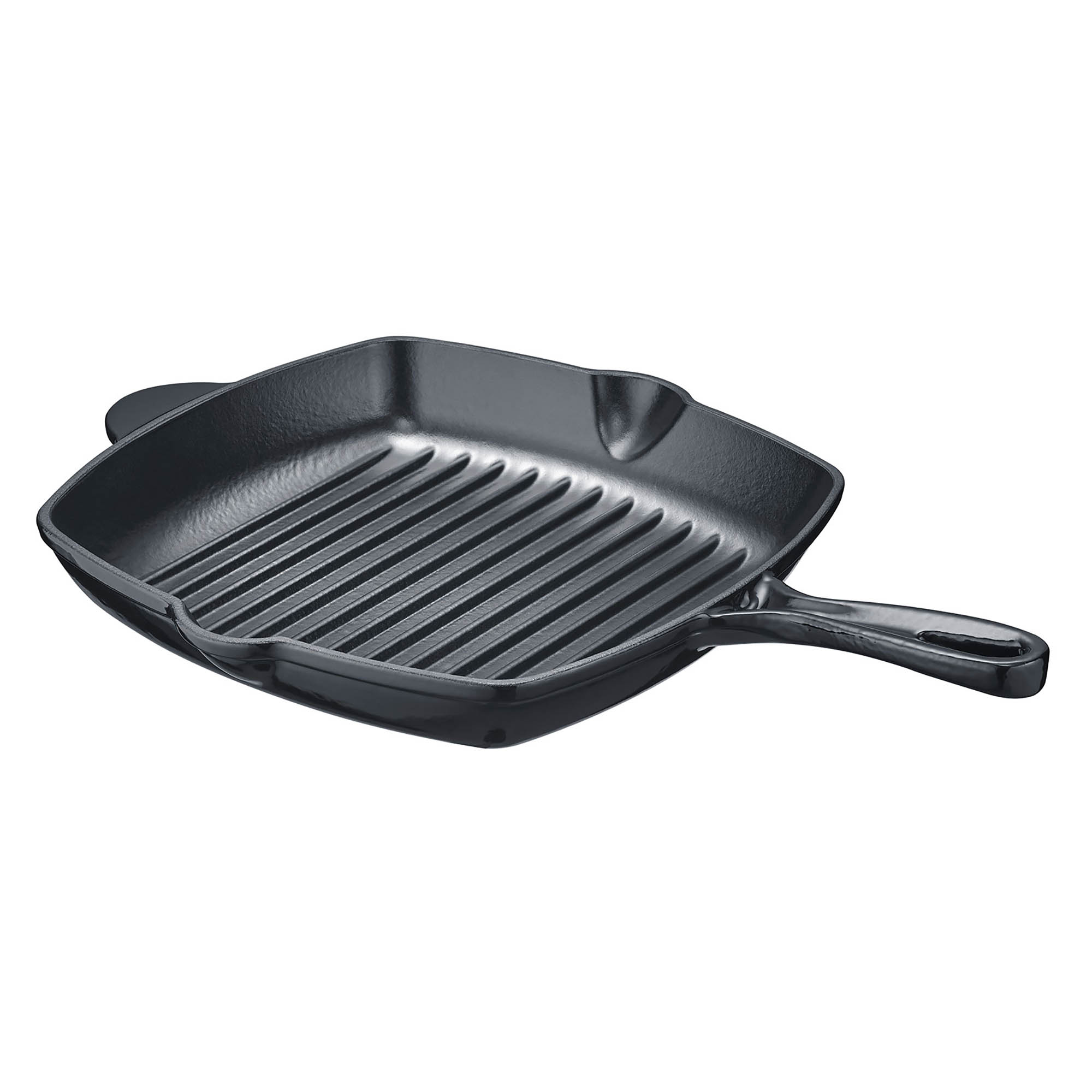 BERNDES Grillpfanne B.IRON Gusseisen eckig 27 x 27 cm mit Gegengriff INDUKTION