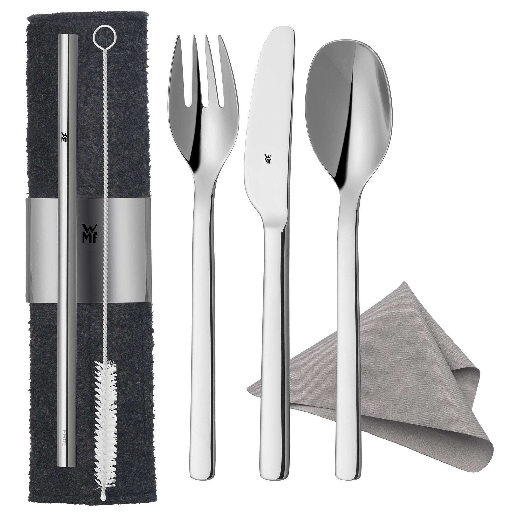 WMF Besteckset My2Go für Unterwegs 8-teilig aus Cromargan