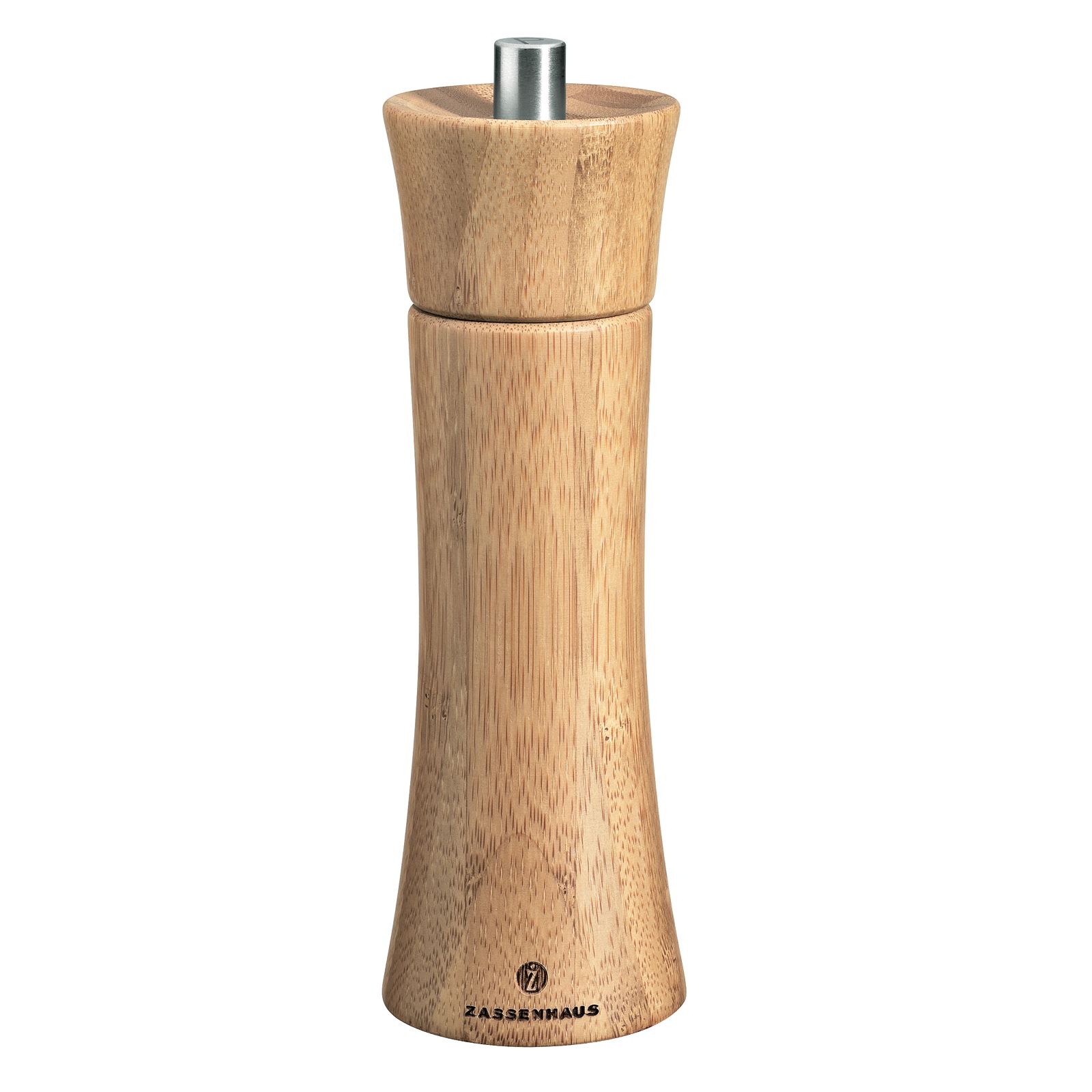 ZASSENHAUS Serie Frankfurt Pfeffermühle 18 cm Bambus natur