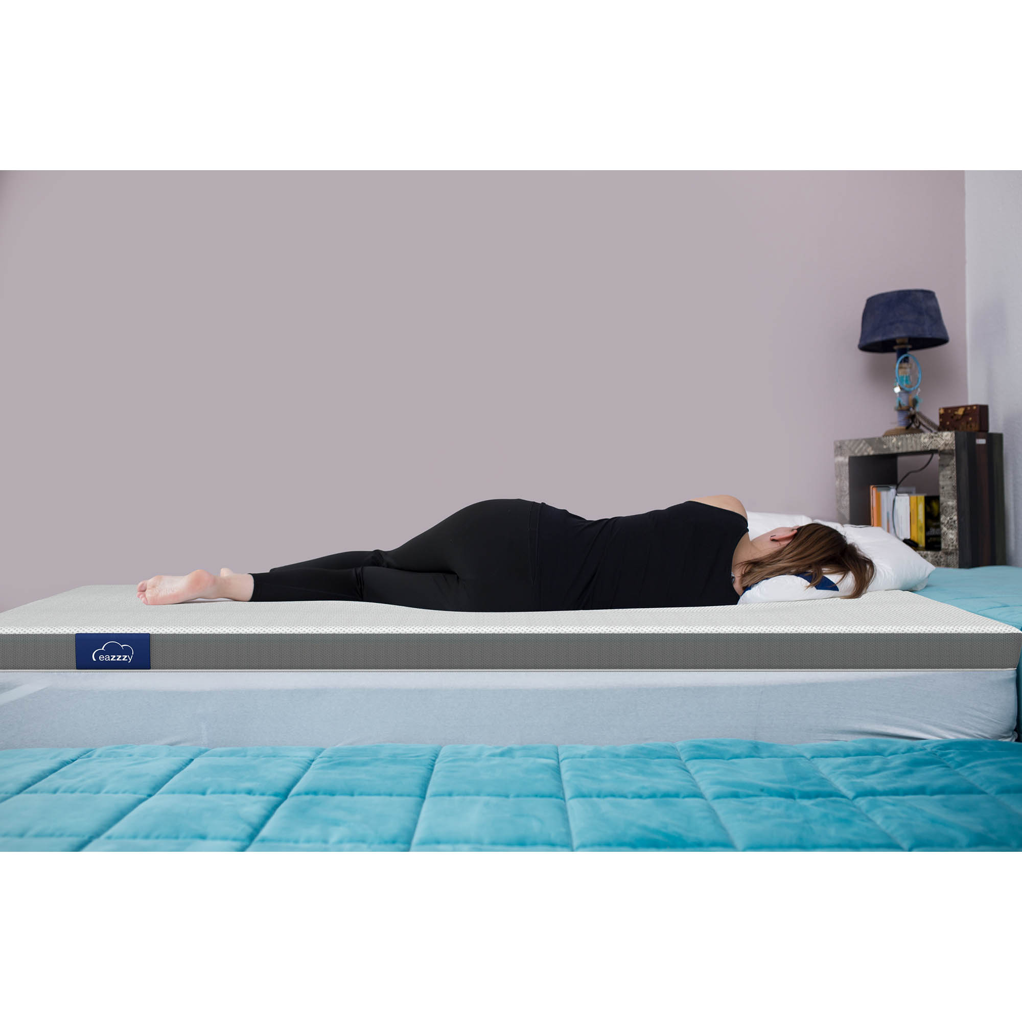 GENIUS mattress set EAZZY DELUXE 2 mattresses 90 x 200 cm + topper 180 x 200 cm CLAIM