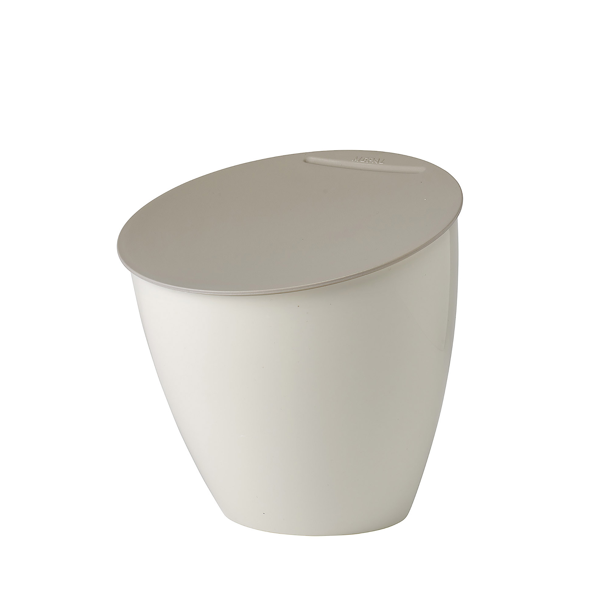 MEPAL Abfallbehälter Tischabfalleimer CALYPSO 2,2 Liter nordic white (wollweiß)