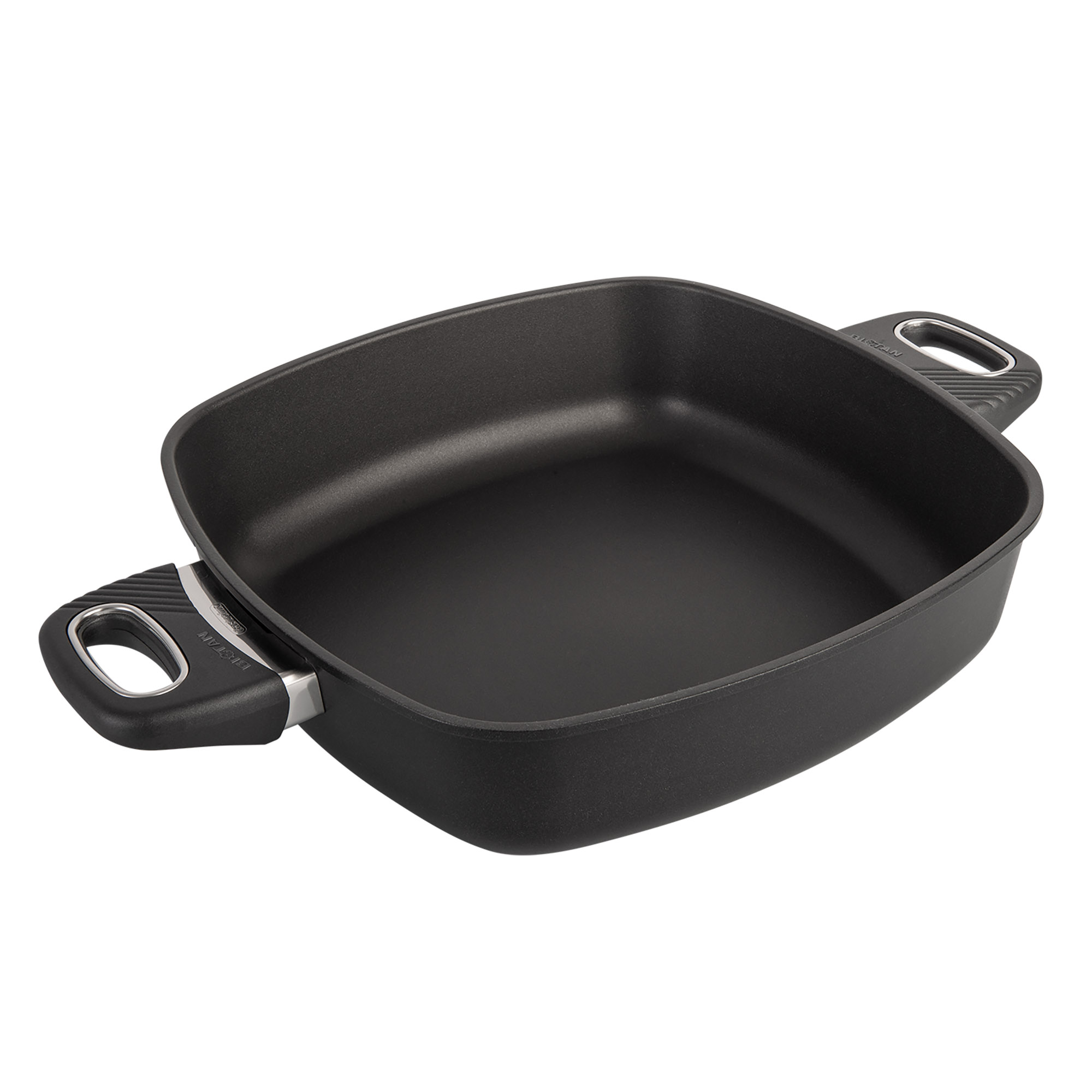 GASTROLUX Guss-Servierpfanne BIOTAN PLUS eckig 28 x 28 cm Höhe 7,5 cm INDUKTION