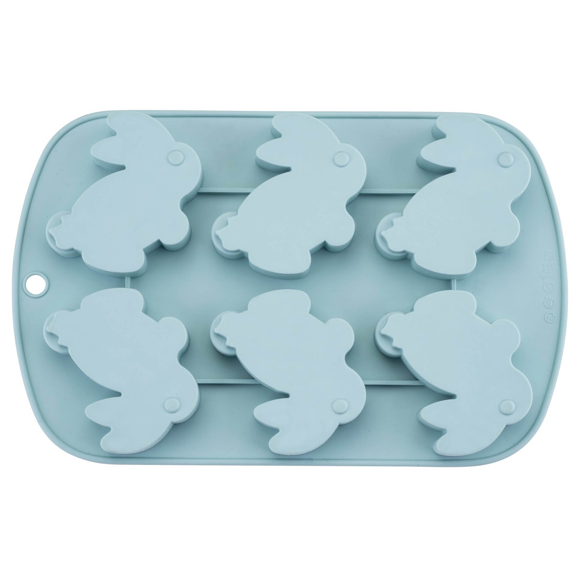 DR.OETKER Silikon-Backform HÄSCHEN für 6 kleine Hasen-Küchlein