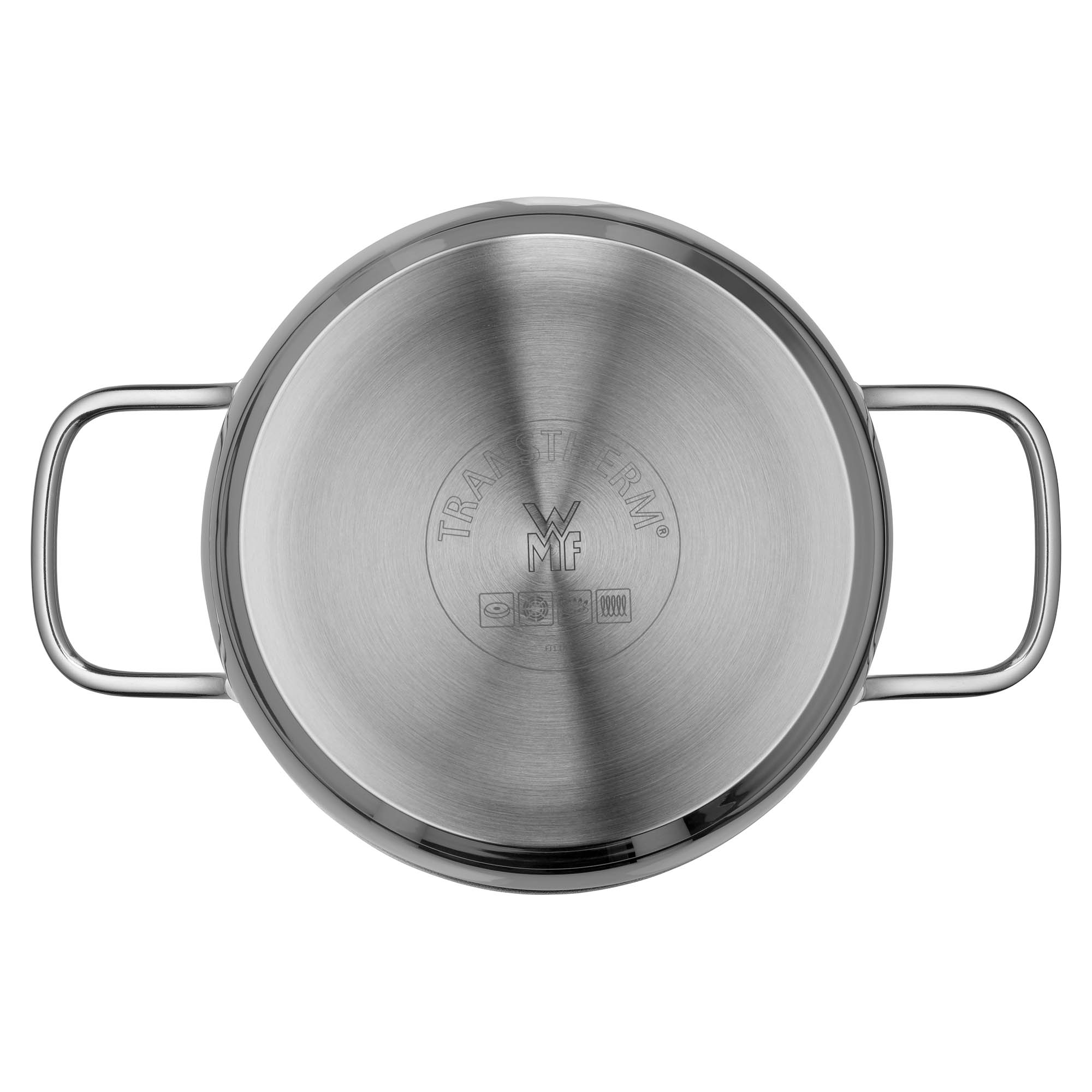 WMF BRILLIANT 5-piece saucepan set with glass lids INDUCTION