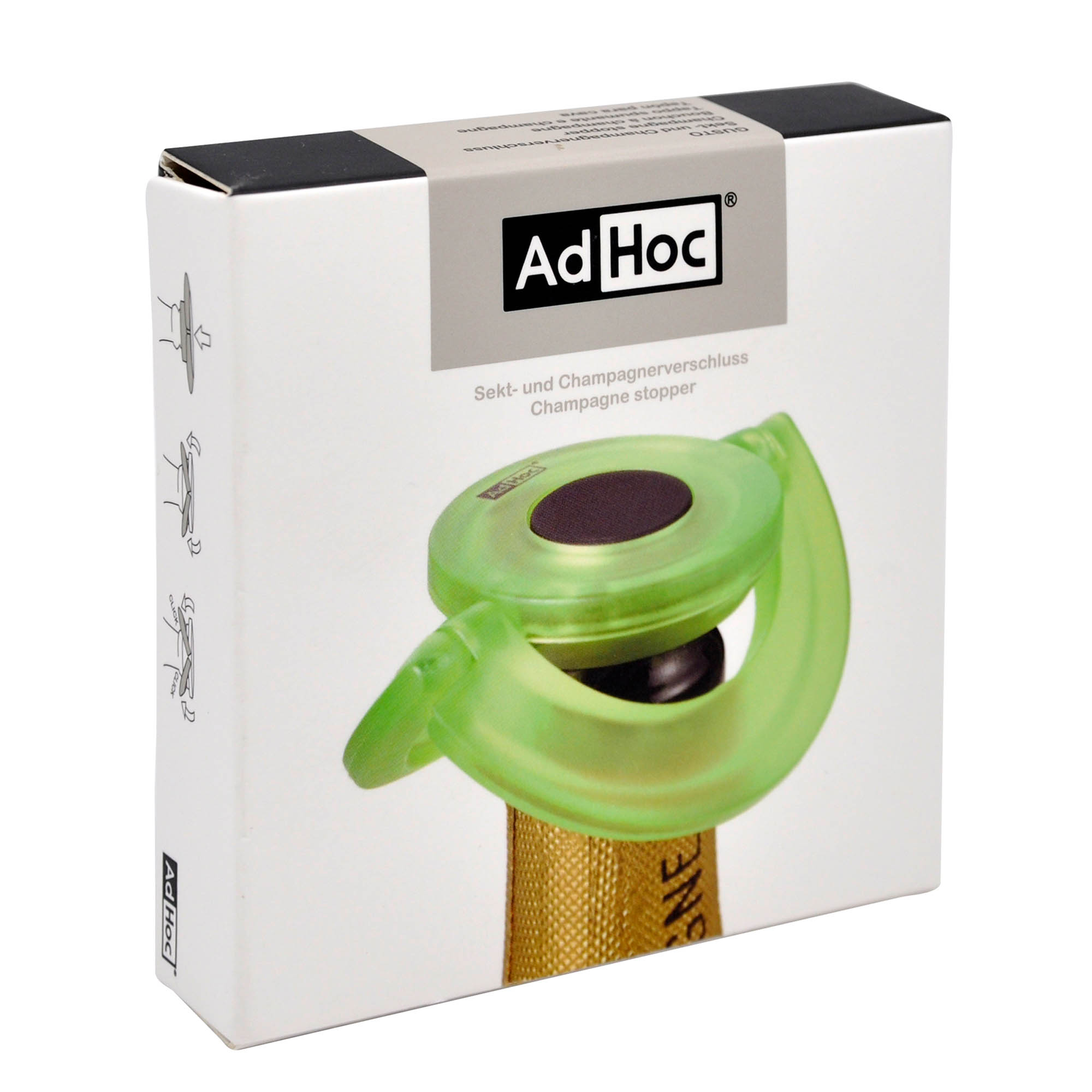 AdHoc Sekt- und Champagnerverschluss GUSTO grün