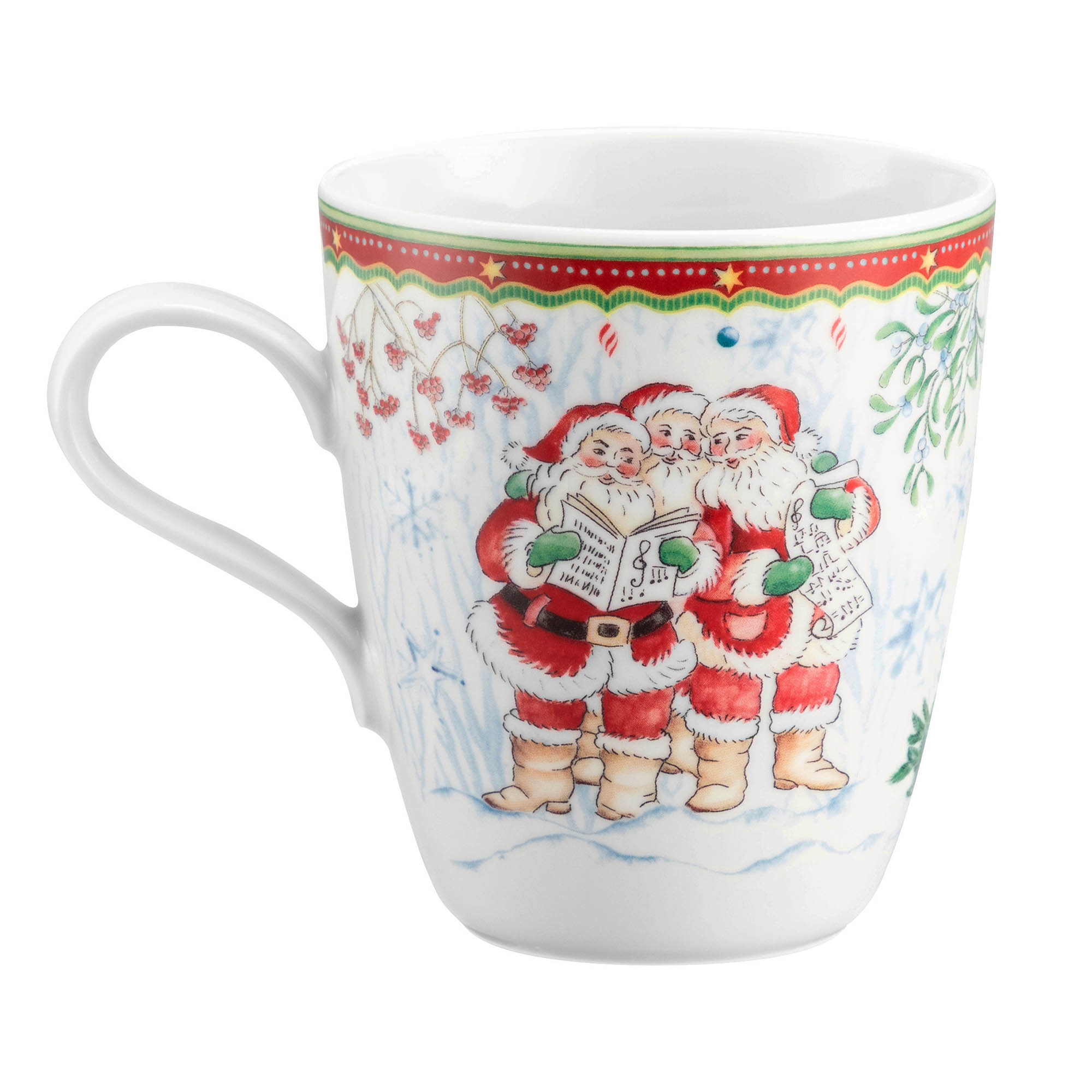 Seltmann Weiden WEIHNACHTSBECHER 65295 Becher mit Henkel 0,4 Liter Weihnachtsmann