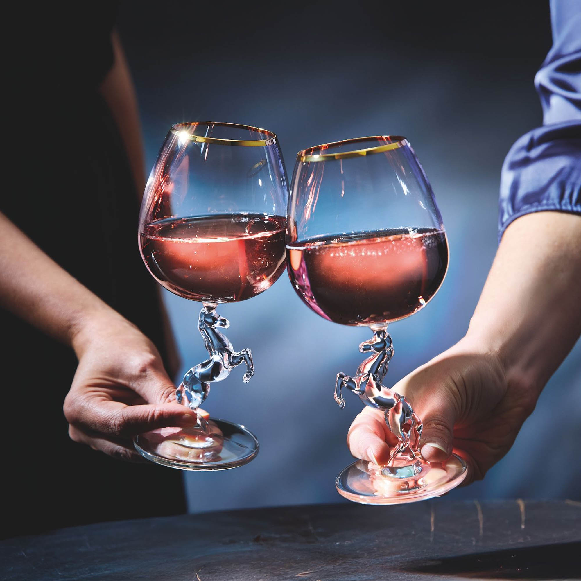 RITZENHOFF cocktail glass REITKRISTALL with gold rim 417 ml