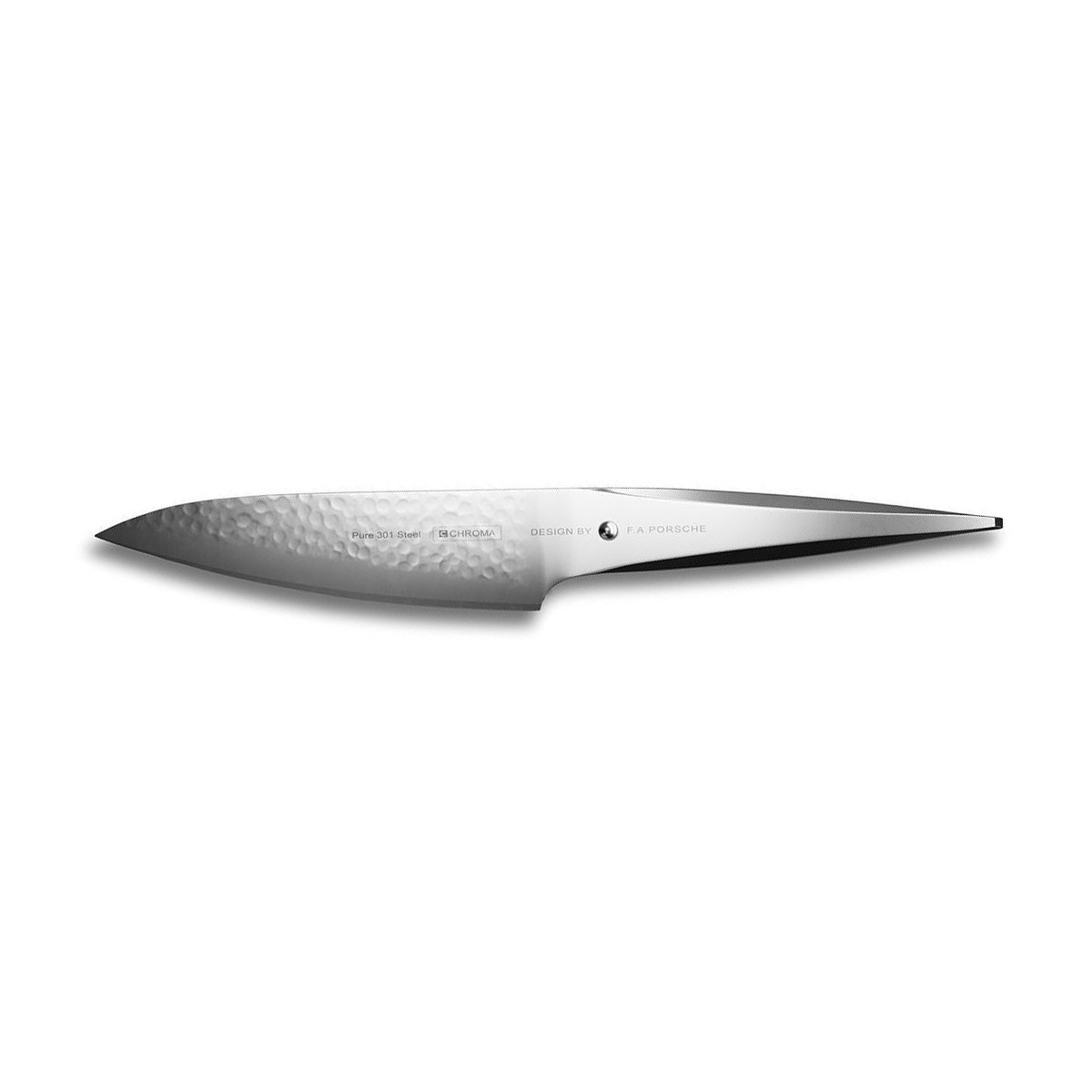 CHROMA type 301 P-04HM Kochmesser mit Hammerschlag 14,2 cm Design by Porsche