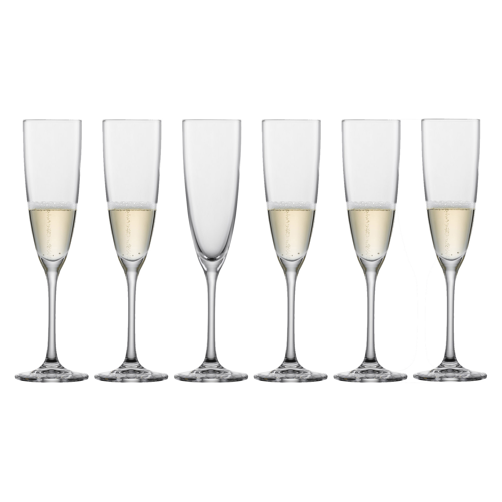 SCHOTT ZWIESEL Serie CLASSICO Sektglas 6 Stück Inhalt 210 ml Champagnerglas
