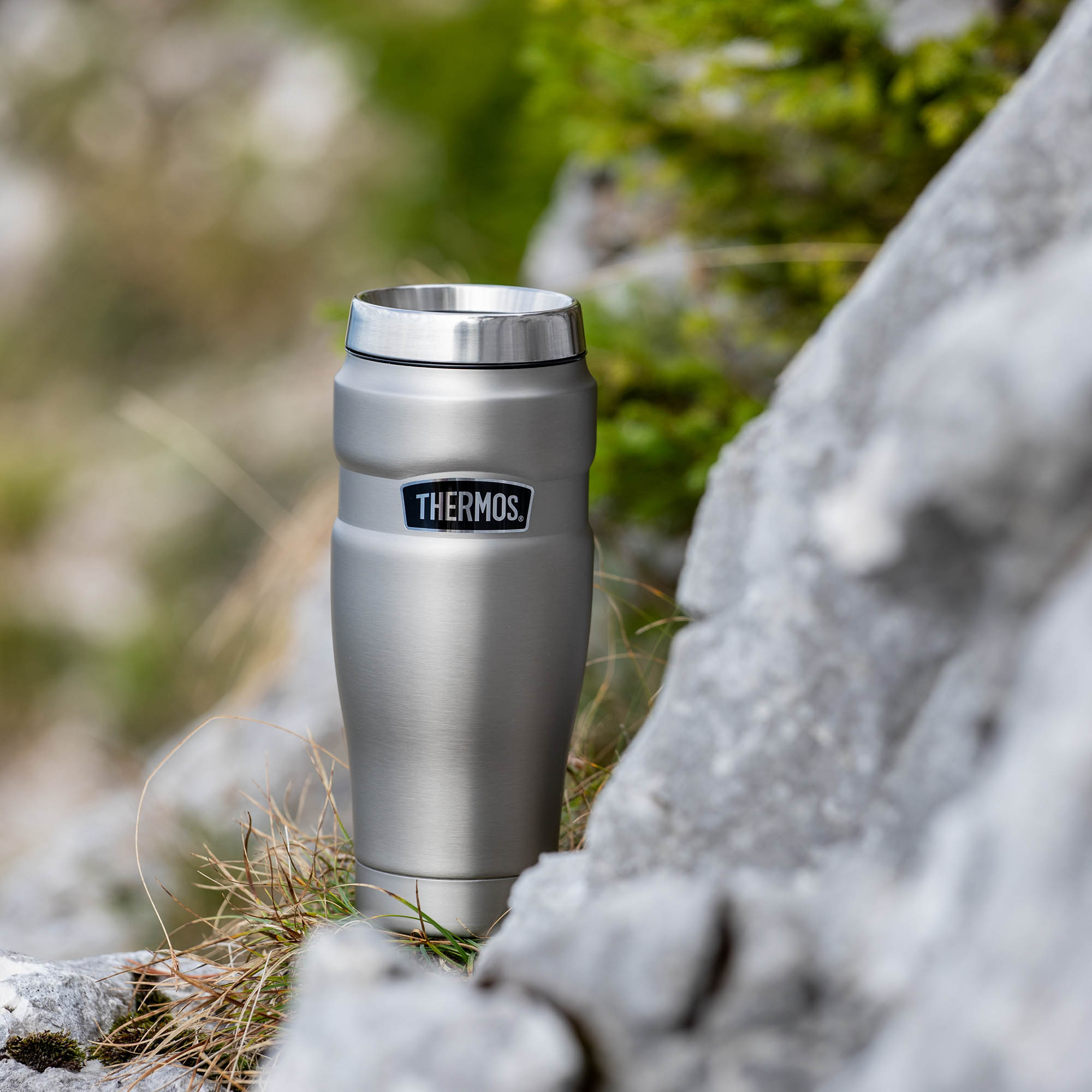 THERMOS STAINLESS KING MUG, matt stainless steel, 0.47 litres