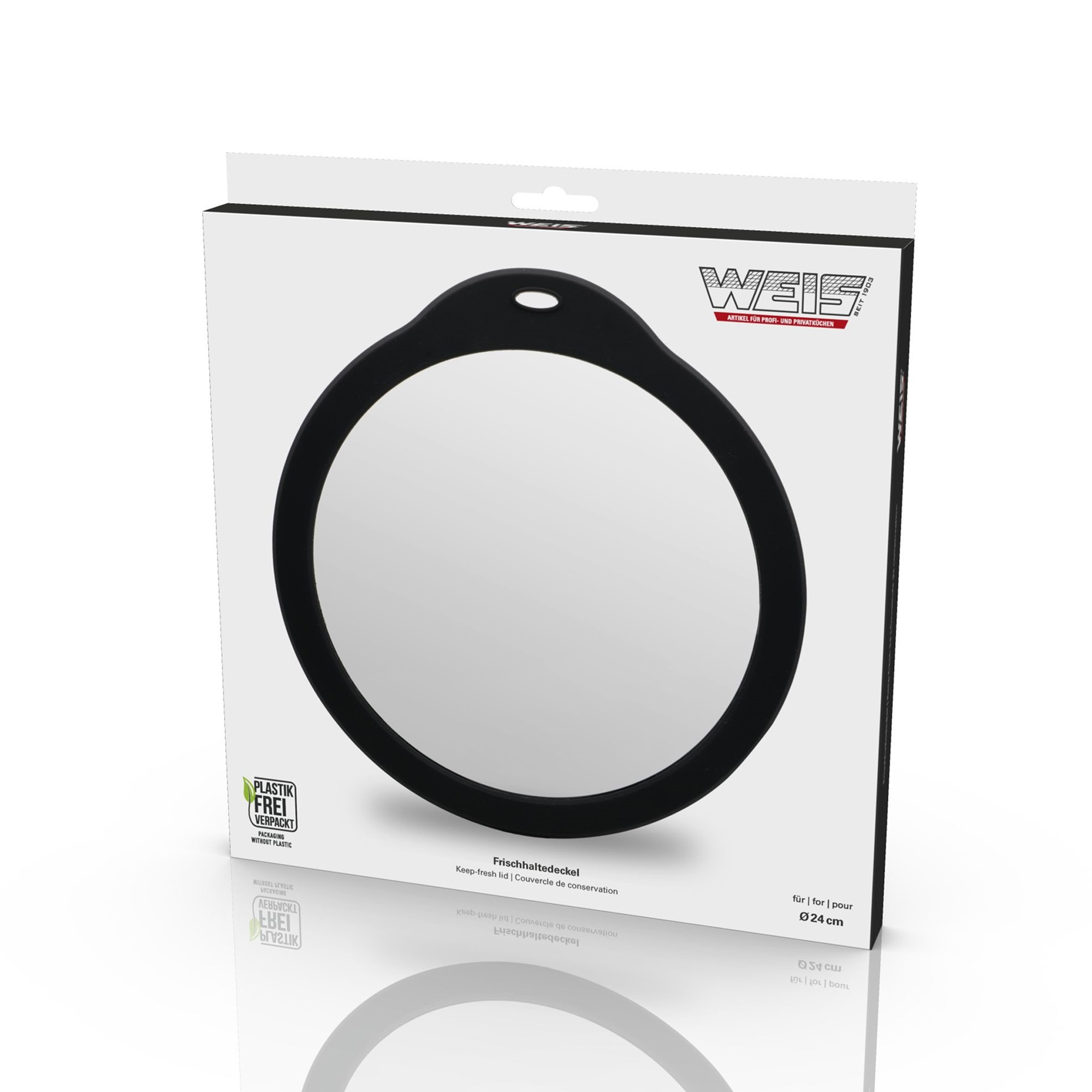 WEIS Frischhaltedeckel aus Glas 24 cm