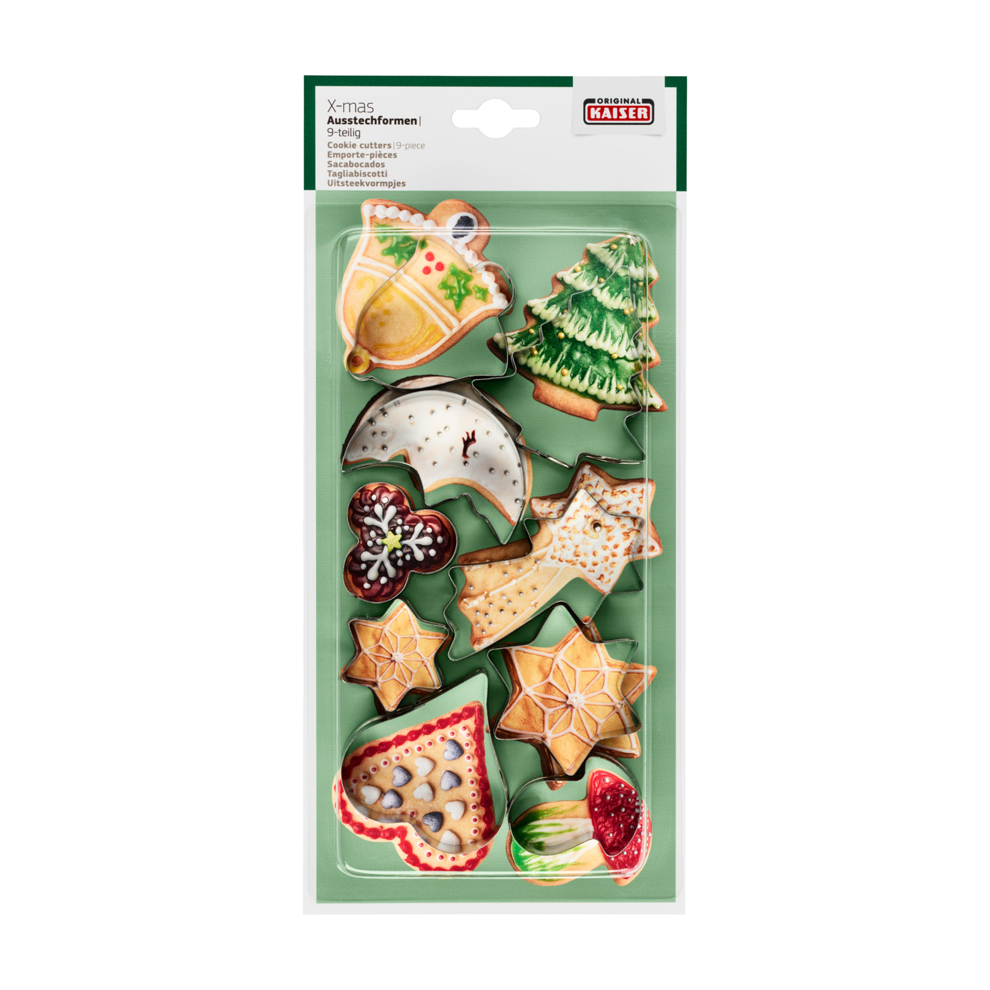 KAISER Ausstecher-Set X-MAS #1 Weihnachts-Ausstechformen 9-teilig