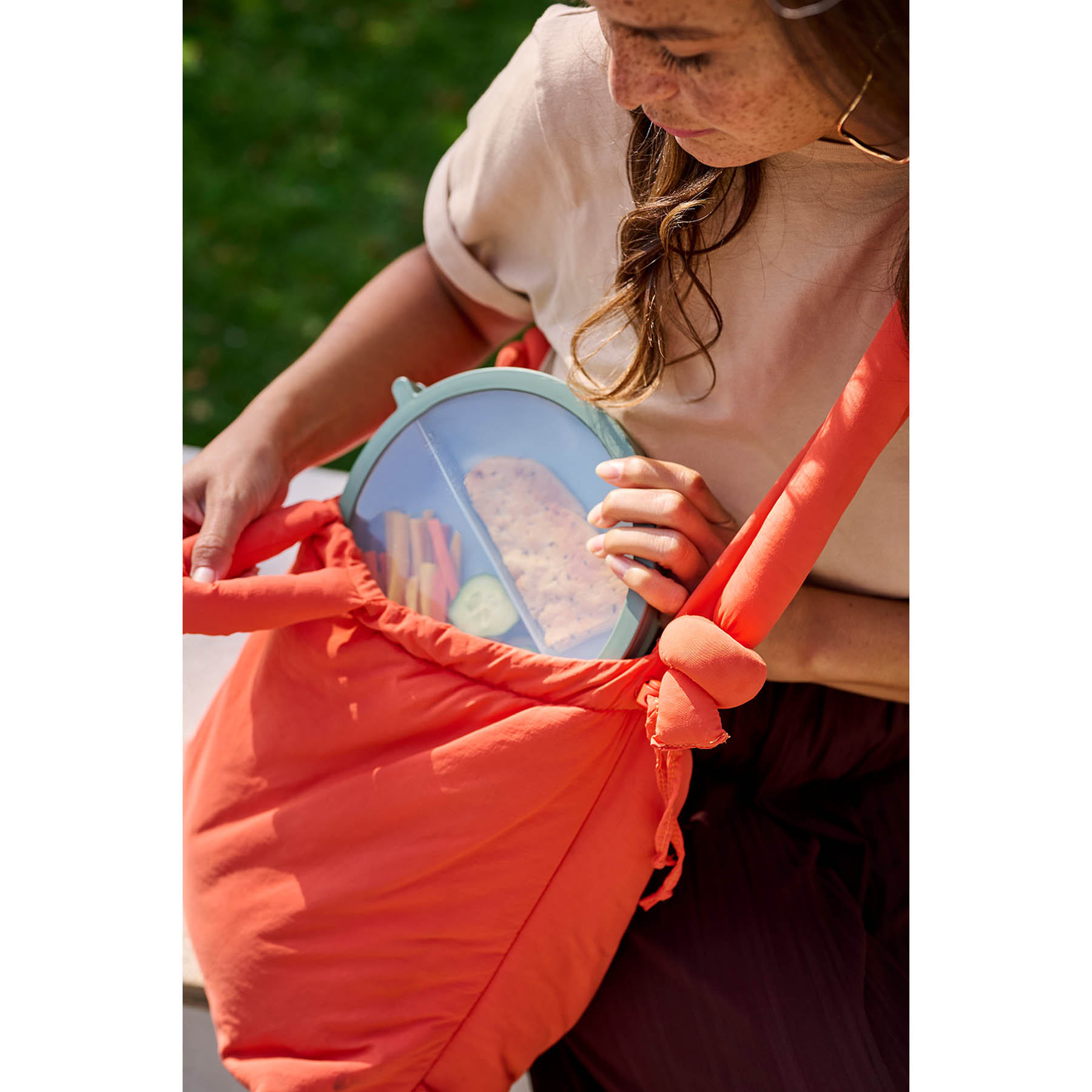 MEPAL Bento Lunchbowl VITA round lunchbox, 1.5 litres, Nordic Sage