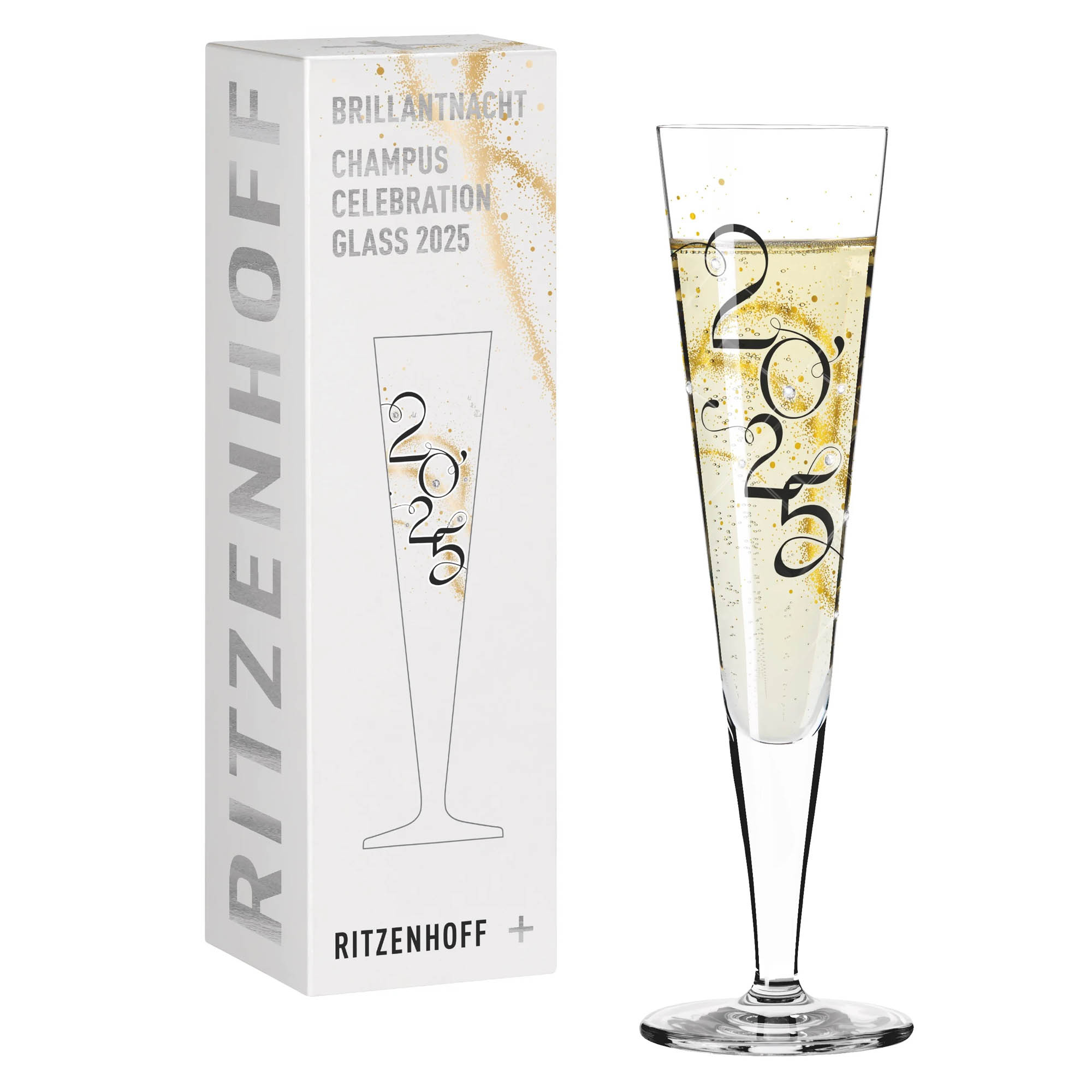 RITZENHOFF Champagnerglas BRILLANTNACHT 2025 Inhalt 205 ml