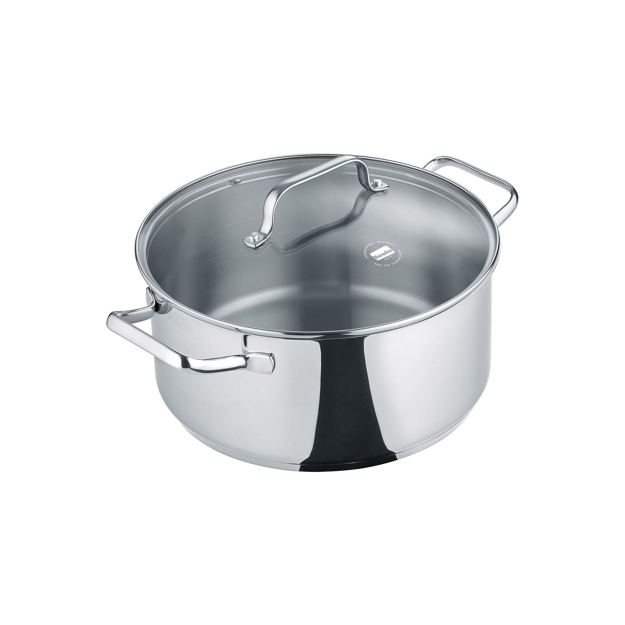 BERNDES Kochtopf B.BRILLIANT 20 cm 3,0 Liter mit Glasdeckel