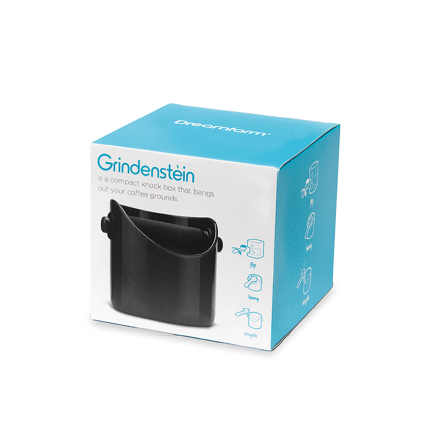 DREAMFARM tapping container for portafilter GRINDENSTEIN black