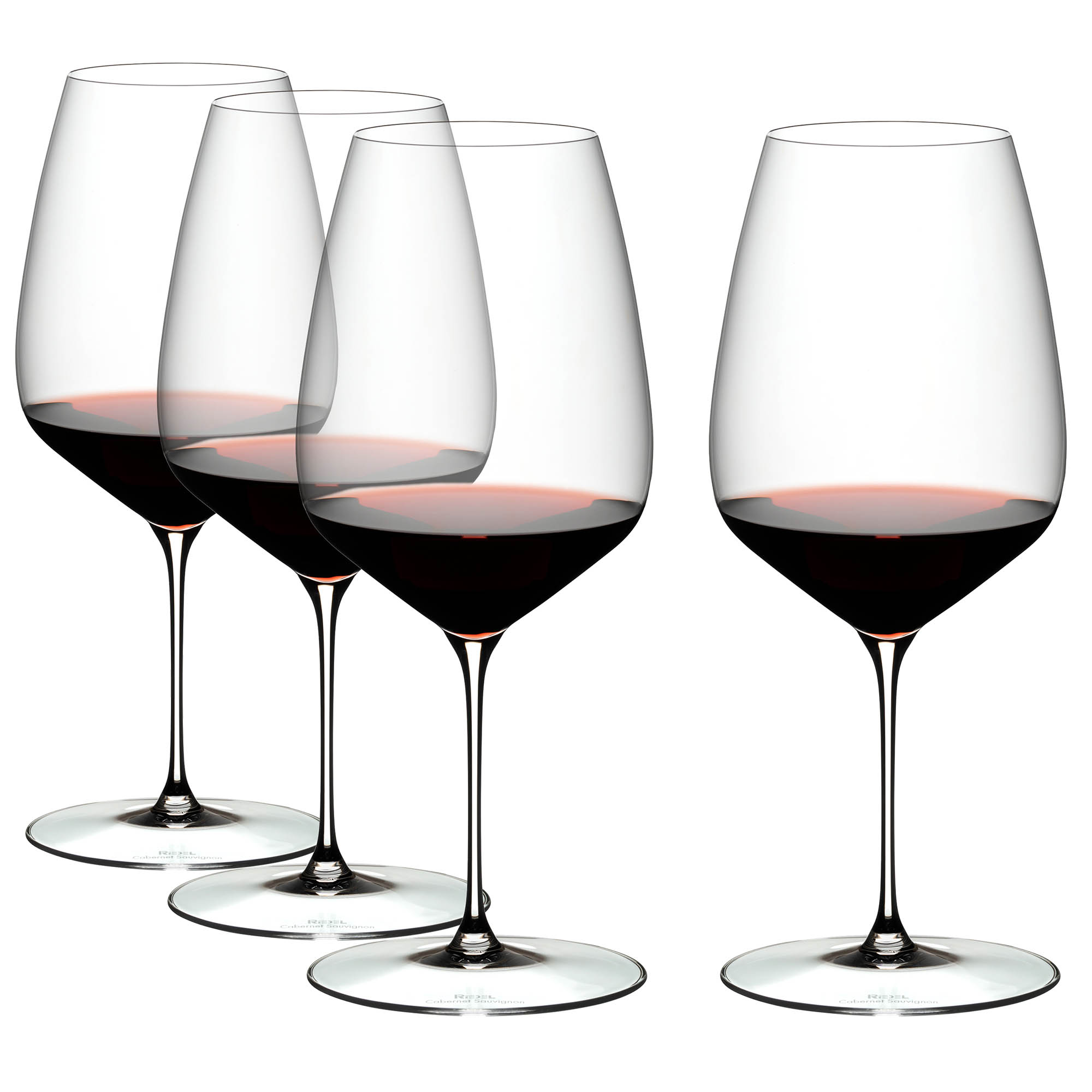 RIEDEL Serie VELOCE 4er-Vorteils-Set Rotweinglas Cabernet / Merlot Inhalt 825 ml