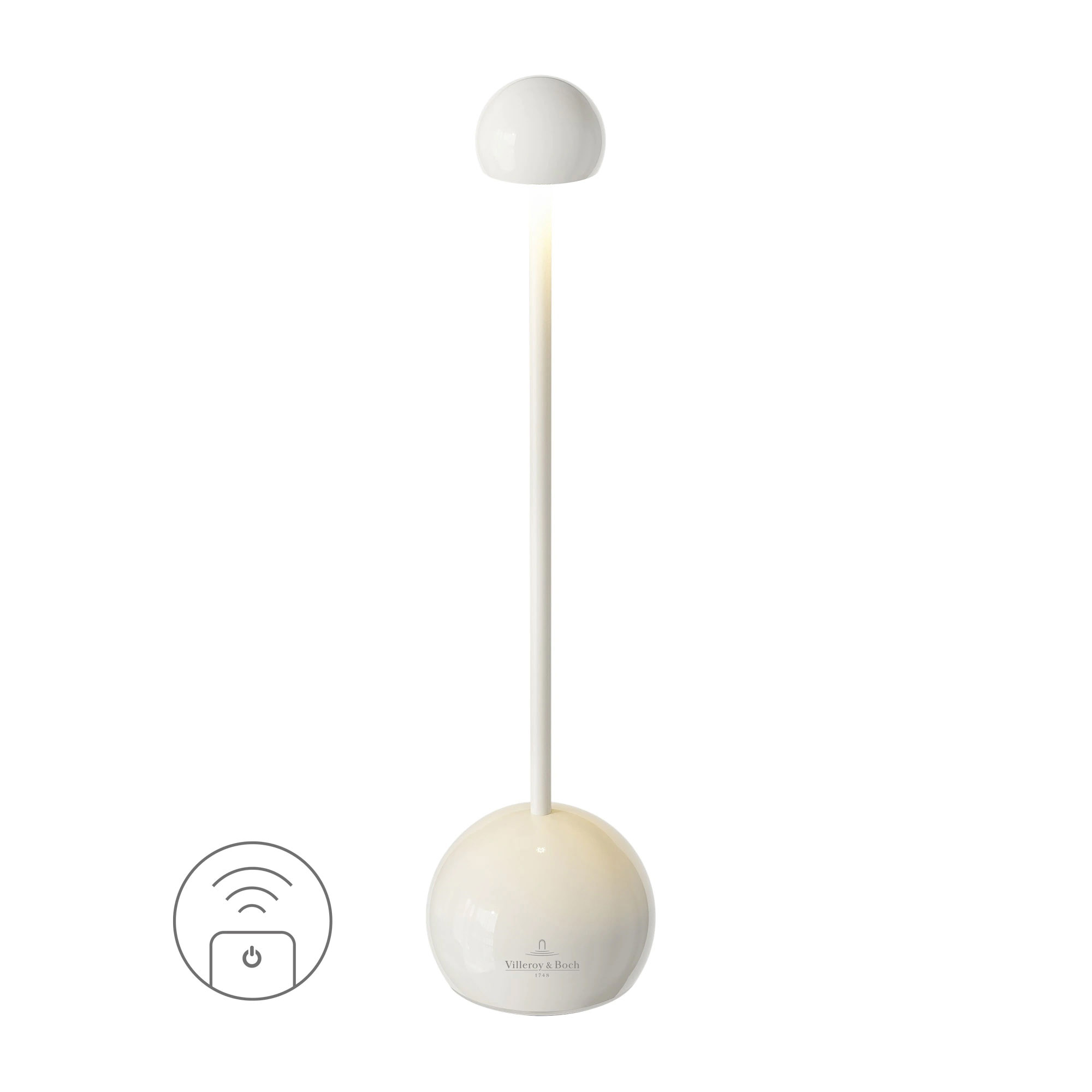 VILLEROY & BOCH LED-Tischlampe ELBA RC weiß ceramic in-/outdoor fernbedienbar