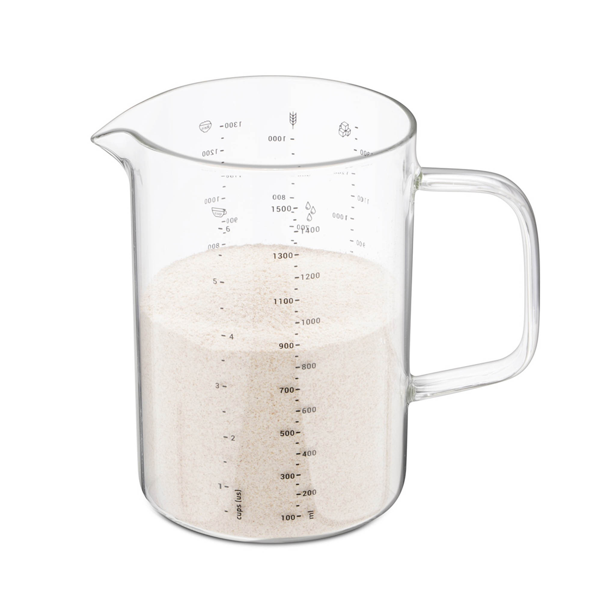 WEIS Messbecher aus Borosilikatglas 1,5 Liter