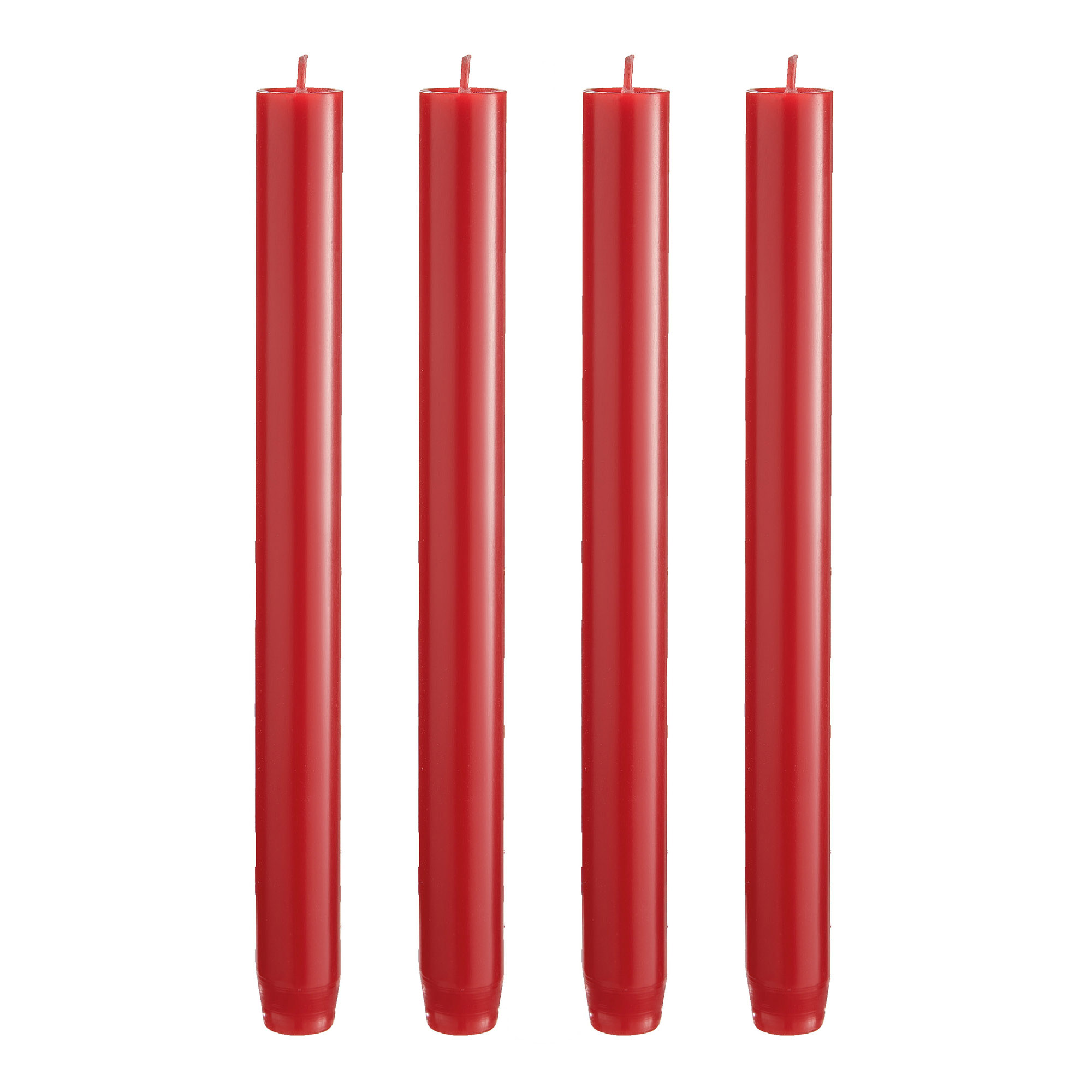 ENGELS KERZEN 4er-Set ORIGINAL STABKERZEN 24 cm zinnober